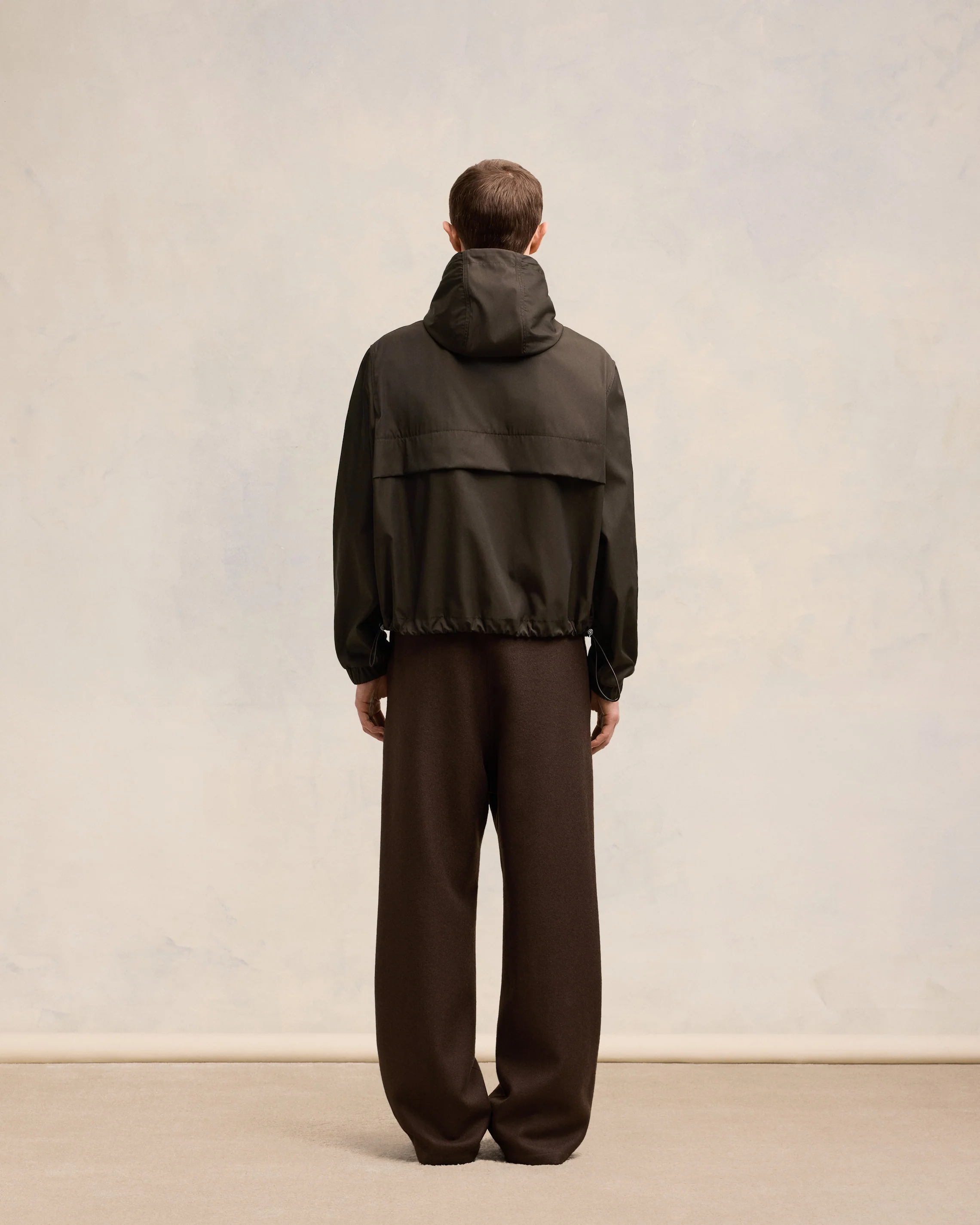 Dark Coffee Hooded Ami Alexandre Mattiussi Windbreaker - leoleo123123