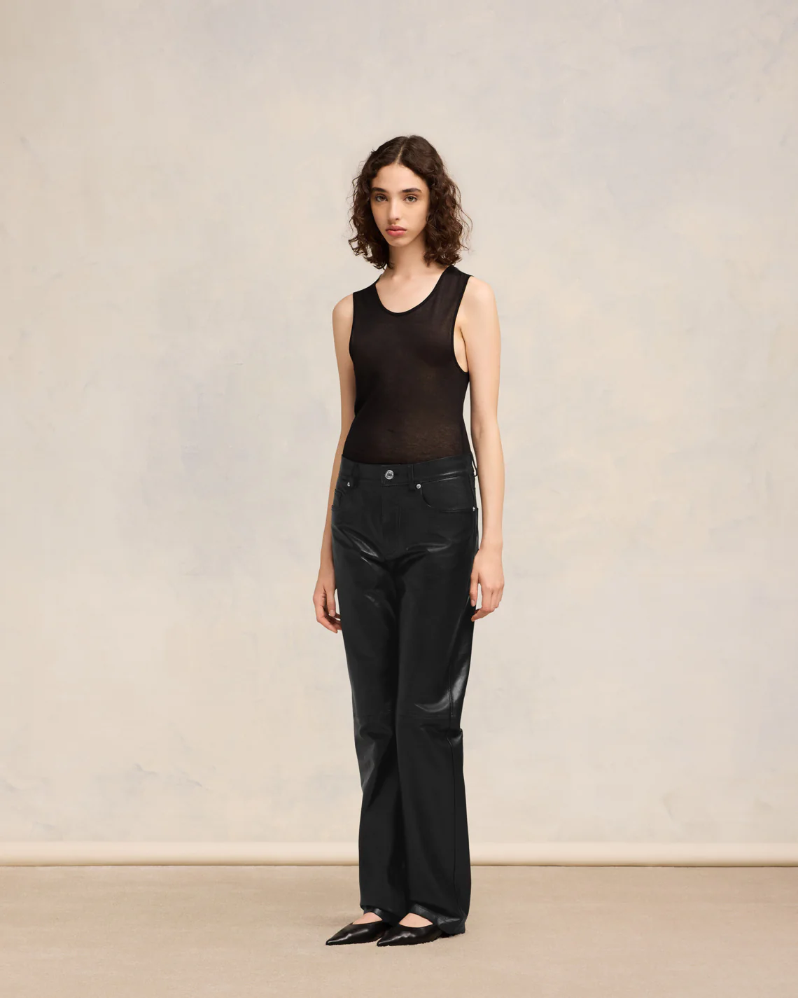 Black Straight Fit Trousers - leoleo123123