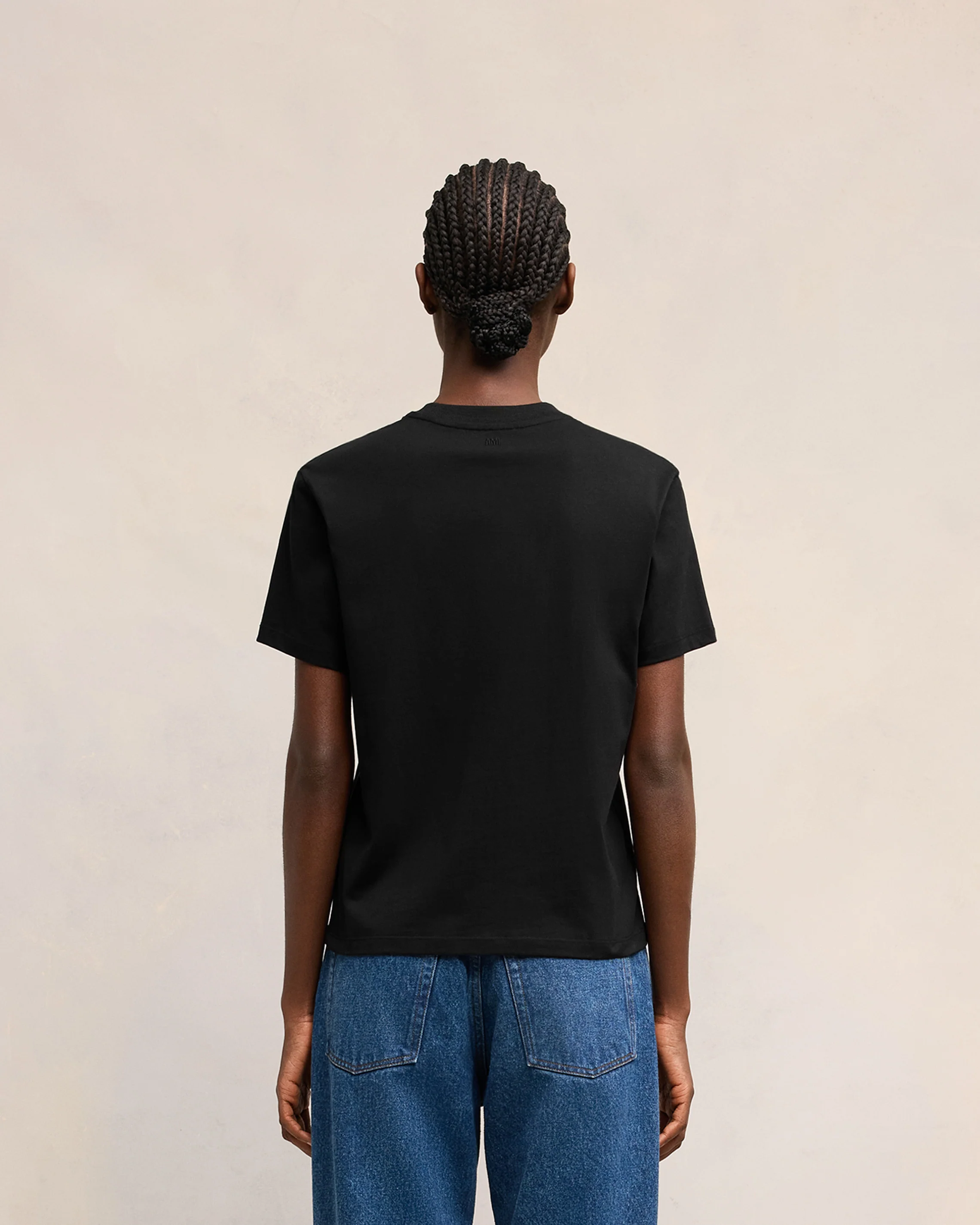 Black Jersey T-shirt | Ami De Coeur | Ami Paris US - leoleo123123