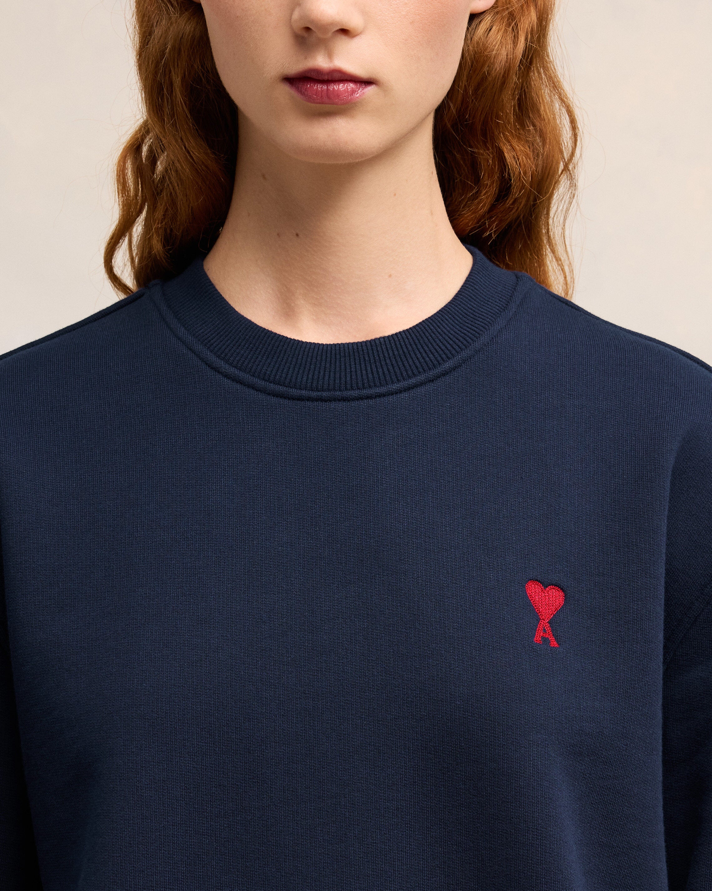 Night Blue Red Ami De Coeur Sweatshirt - leoleo123123