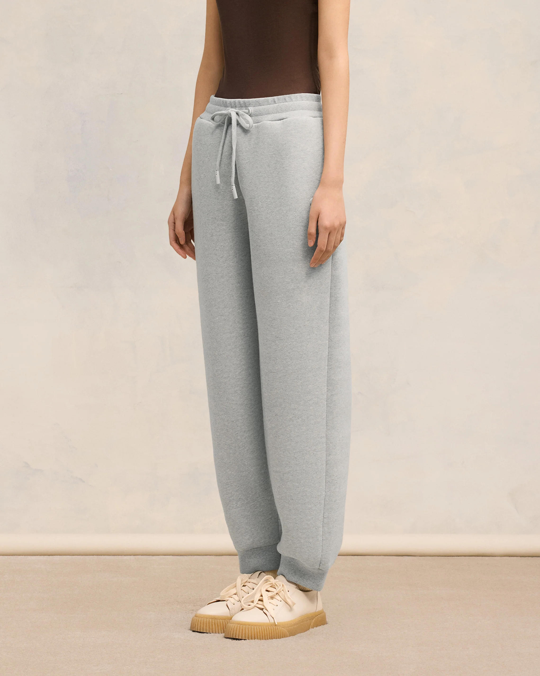 Heather Ash Grey Ami De Coeur Track Pants - leoleo123123