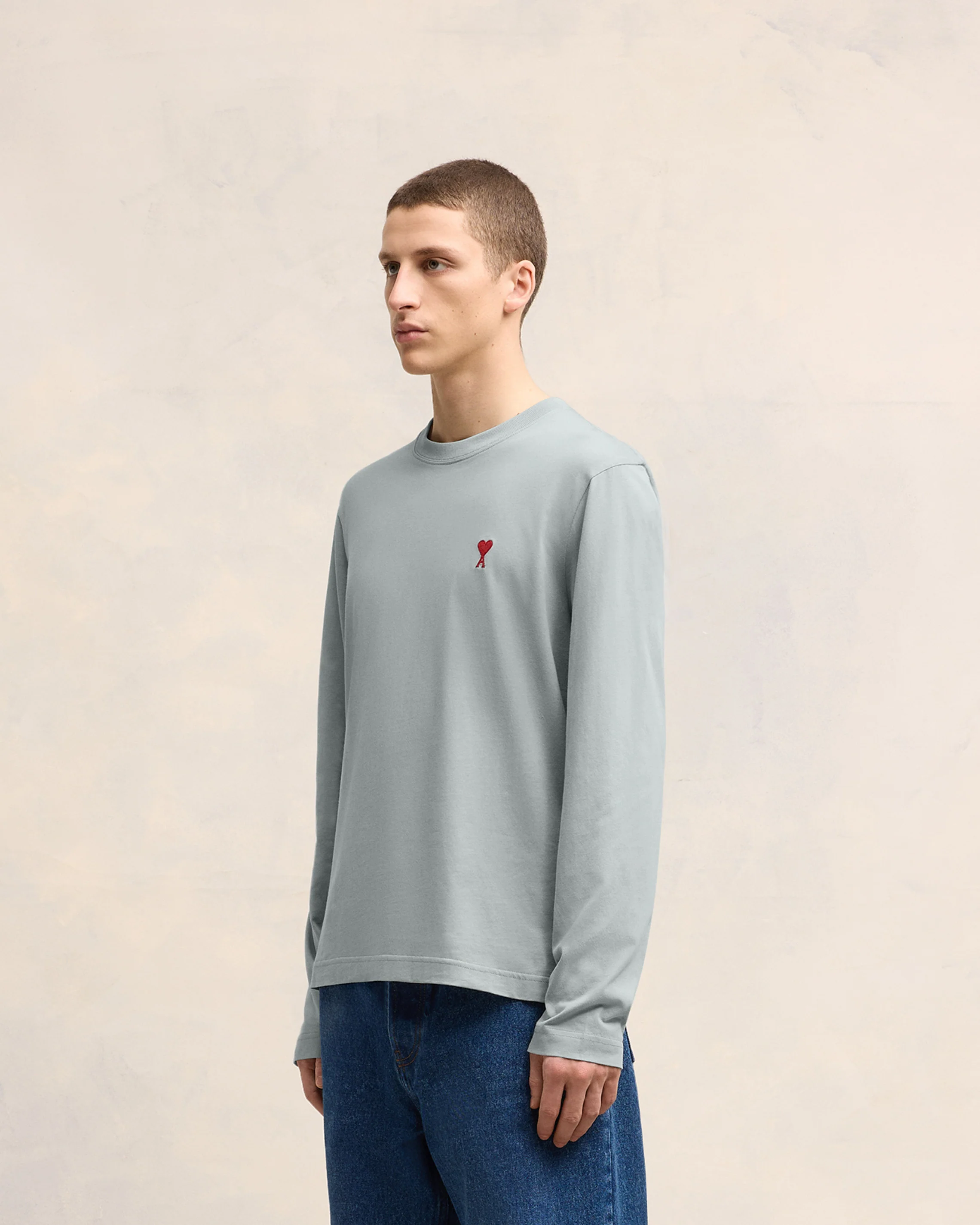 Clay Blue Red Ami De Coeur Longlseeves T-Shirt - leoleo123123