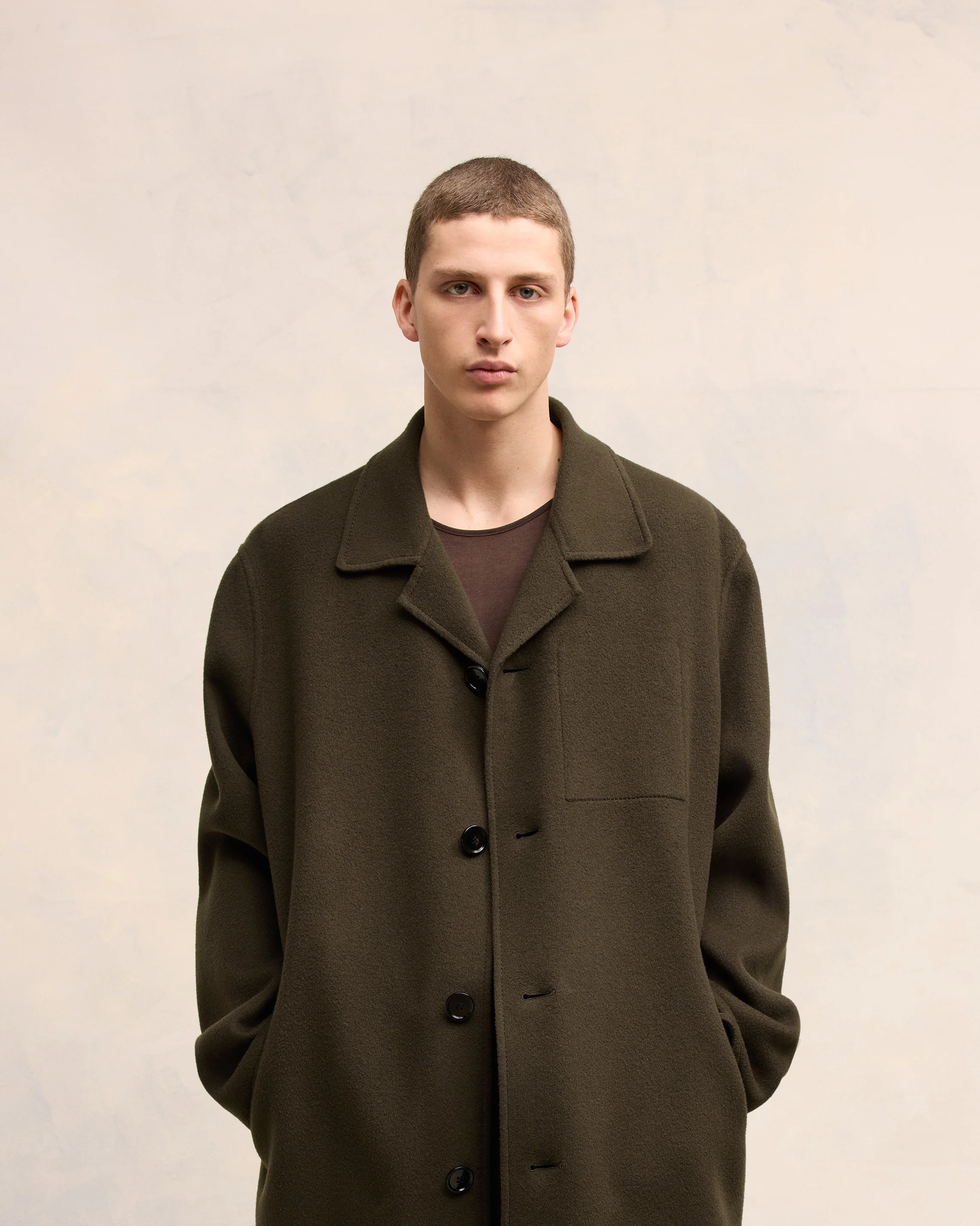 Dark Coffee Belted Car Coat - leoleo123123