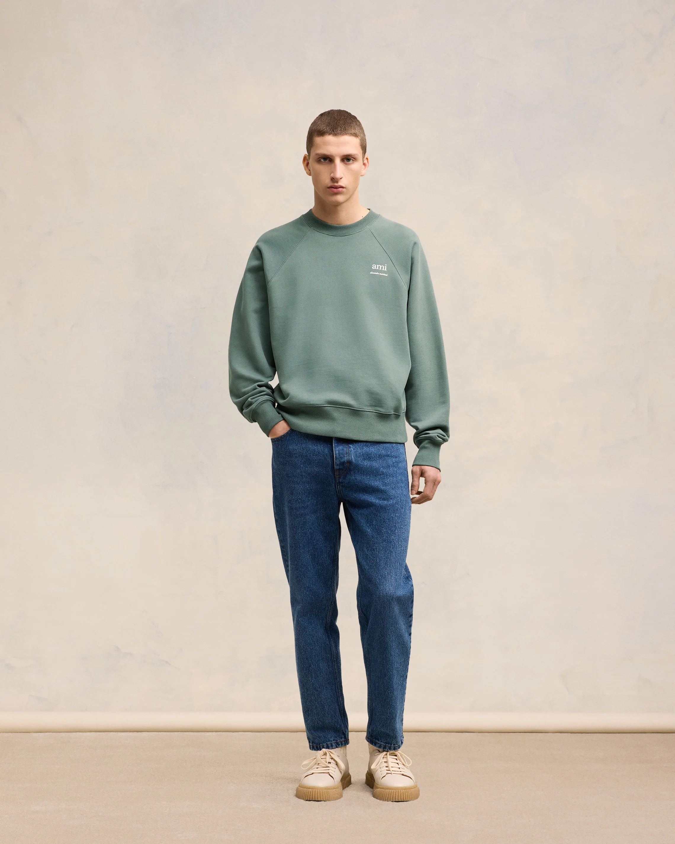 Antique Clay Ami Alexandre Mattiussi Sweatshirt - leoleo123123
