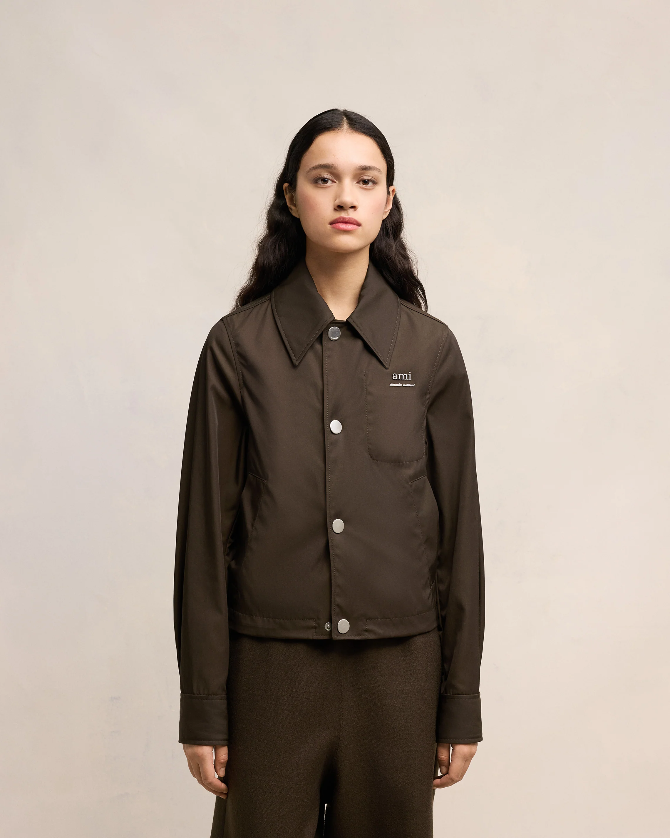 Dark Coffee Ami Alexandre Mattiussi Buttoned Jacket - leoleo123123