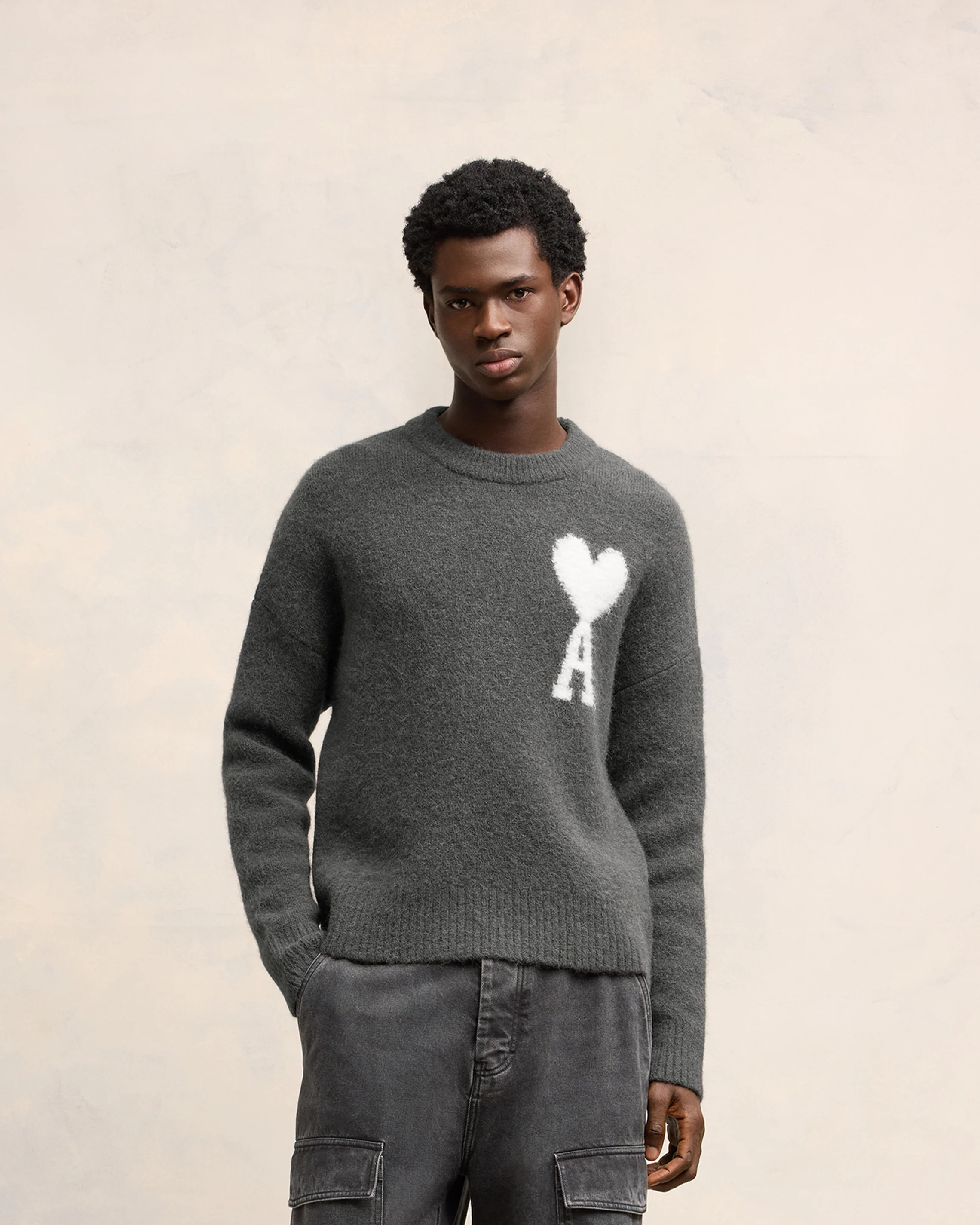 Alpaca Wool Jumper | Ami De Coeur | Ami Paris US - leoleo123123