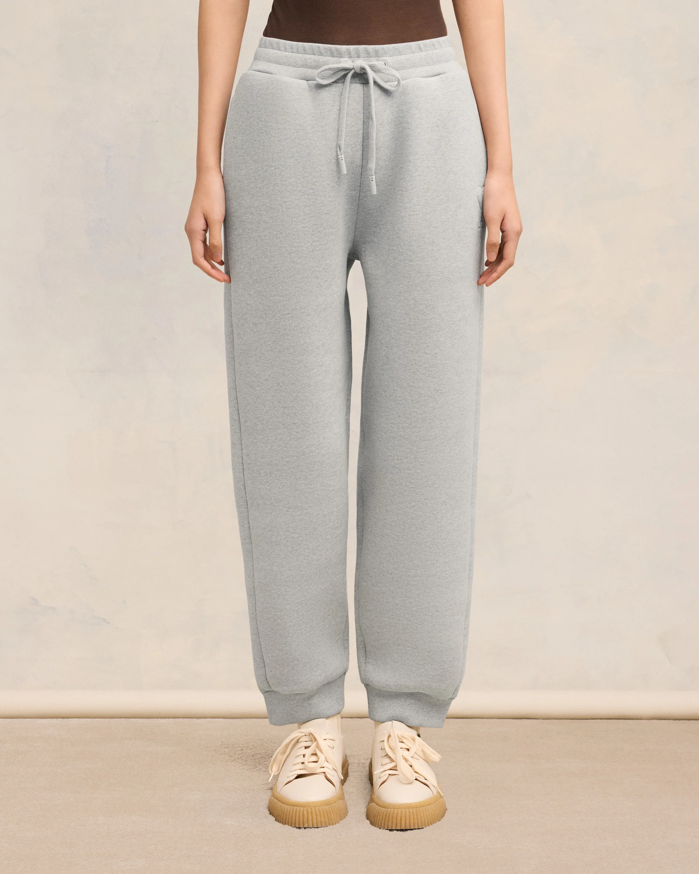 Heather Ash Grey Ami De Coeur Track Pants - leoleo123123
