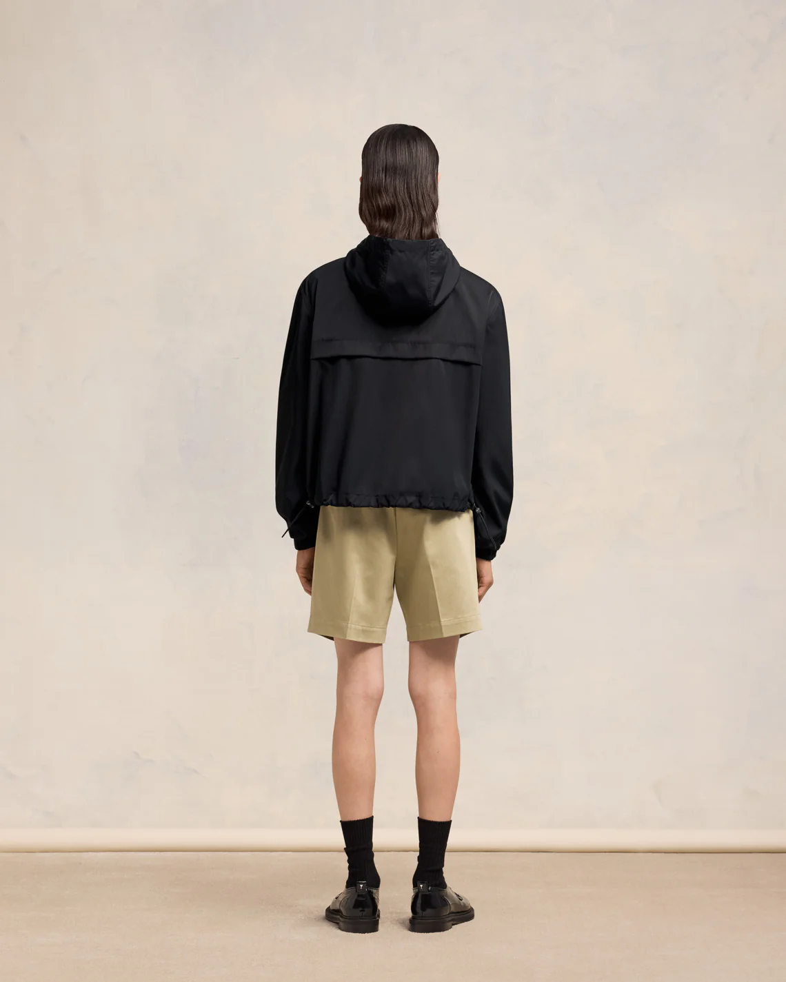 Black Hooded Ami Alexandre Mattiussi Windbreaker - leoleo123123