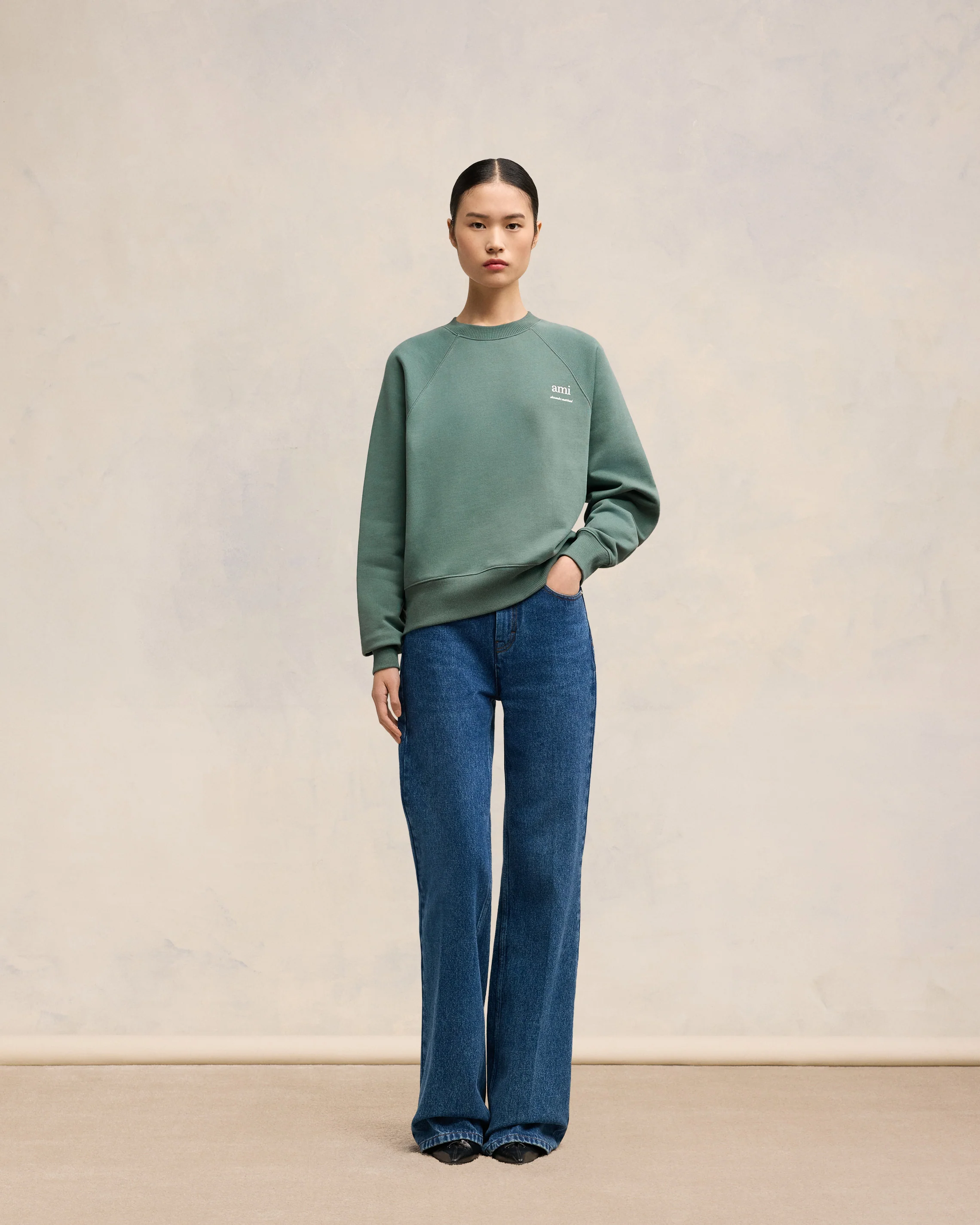 Antique Clay Ami Alexandre Mattiussi Sweatshirt - leoleo123123