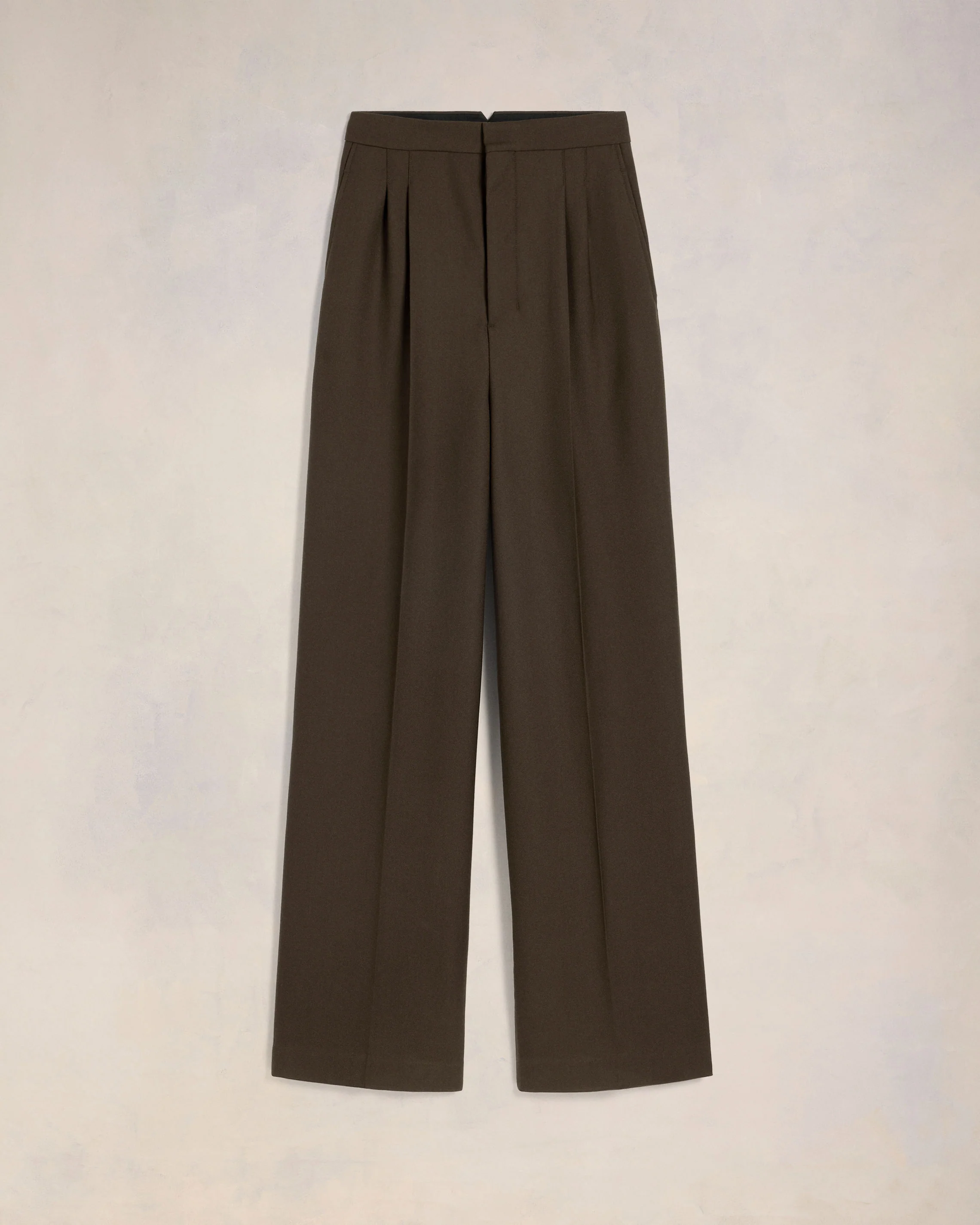 Dark Coffee High Waist Large Trousers - leoleo123123