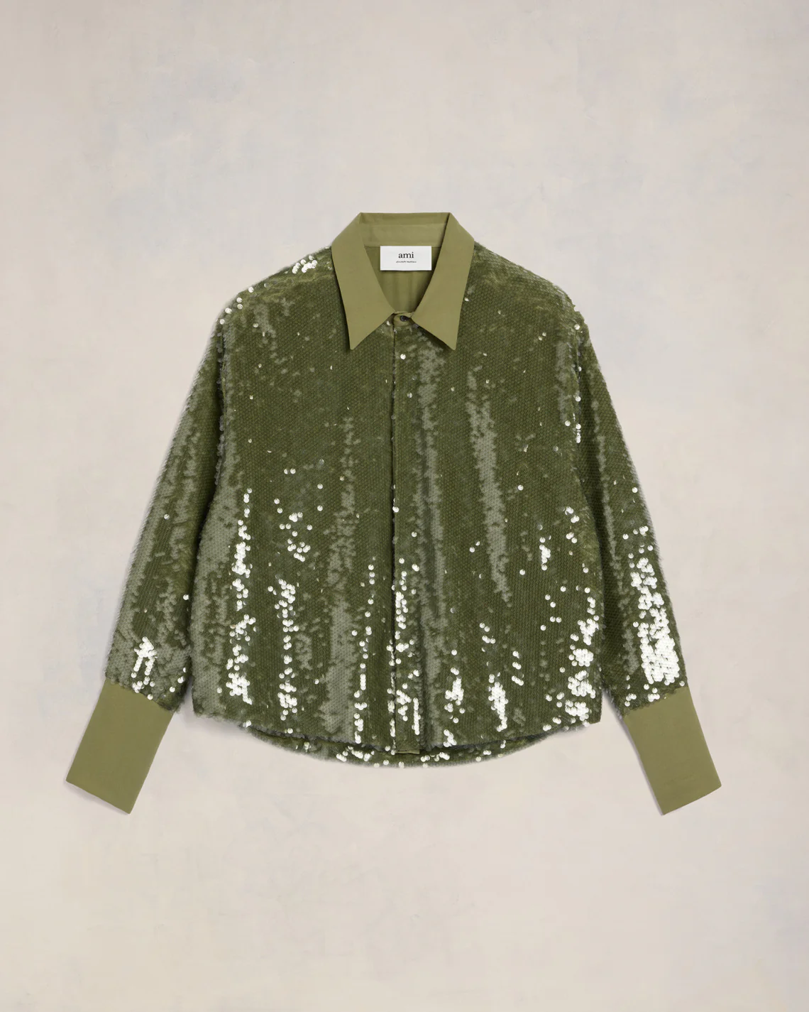 Olive Embroidered Shirt - leoleo123123