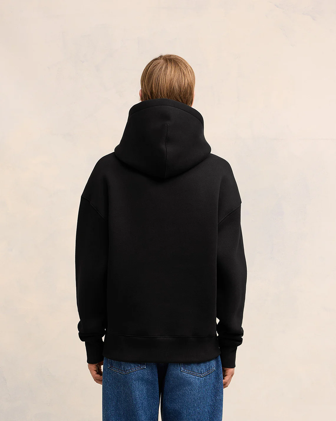 Black Embossed Hoodie | Ami de Coeur | Ami Paris UK - leoleo123123