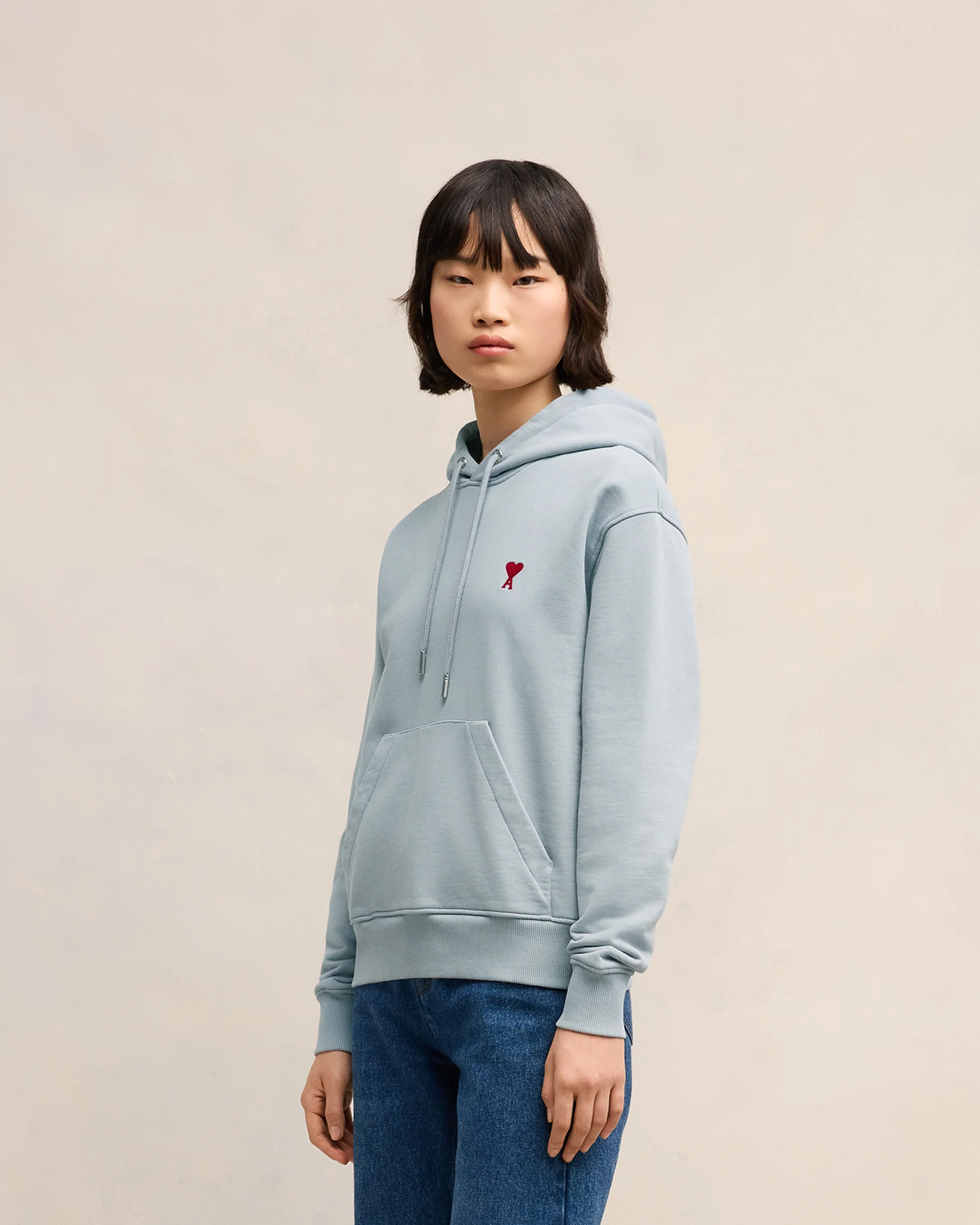 Clay Blue Red Ami De Coeur Hoodie - leoleo123123