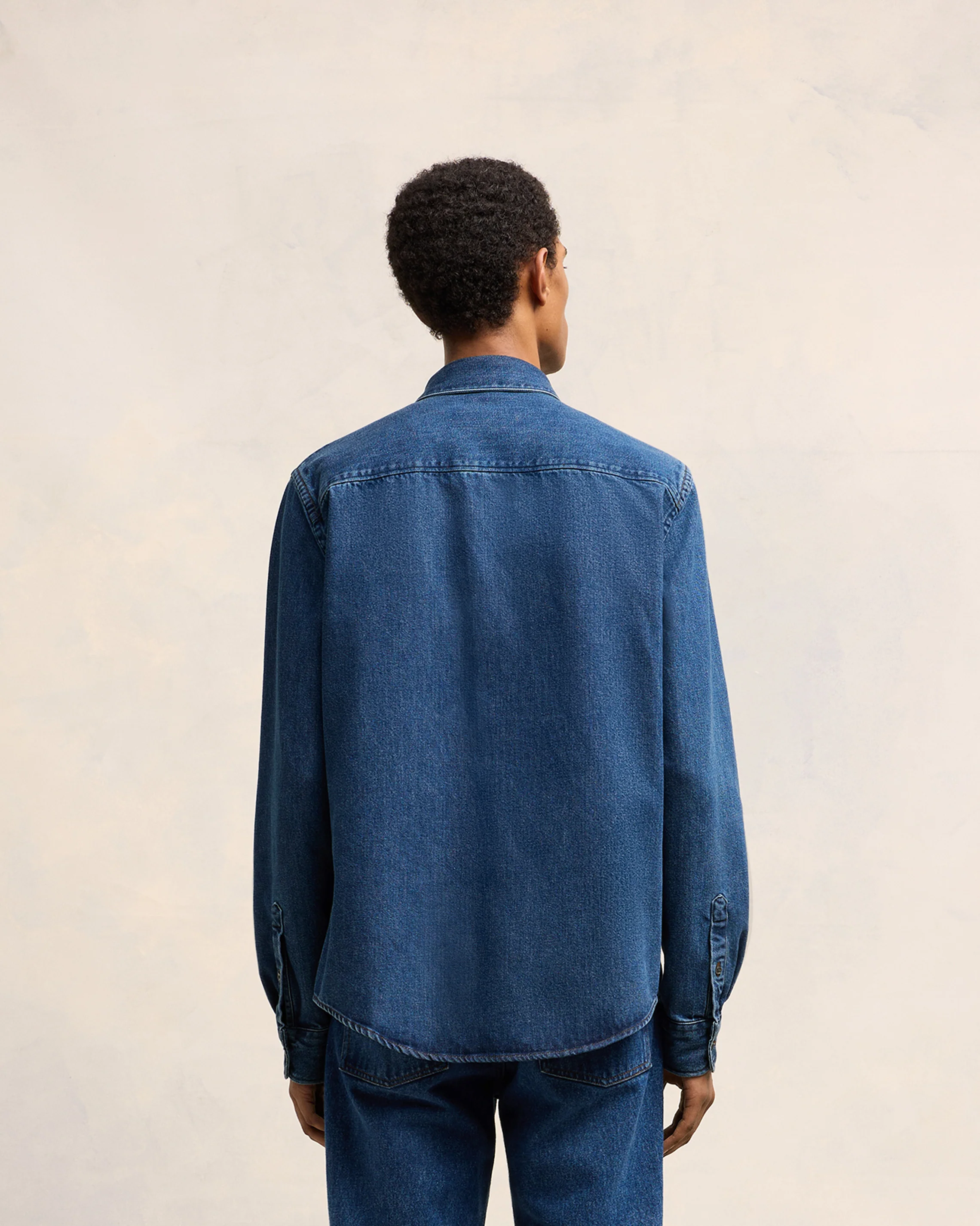 Used Blue Button-Down Ami De Coeur Shirt - leoleo123123