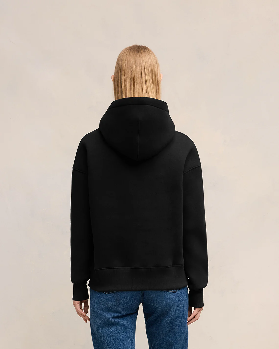 Black Embossed Hoodie | Ami de Coeur | Ami Paris UK - leoleo123123
