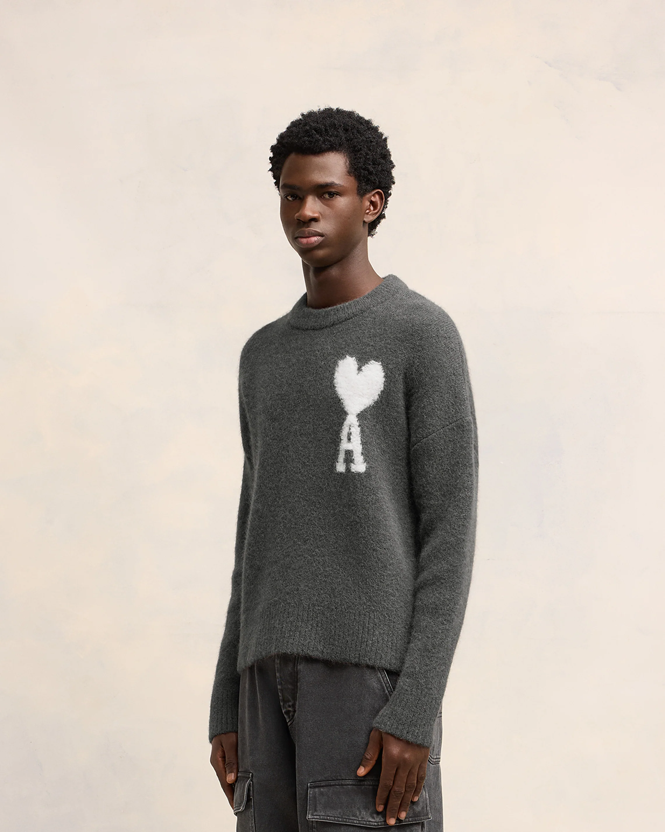 Alpaca Wool Jumper | Ami De Coeur | Ami Paris US - leoleo123123