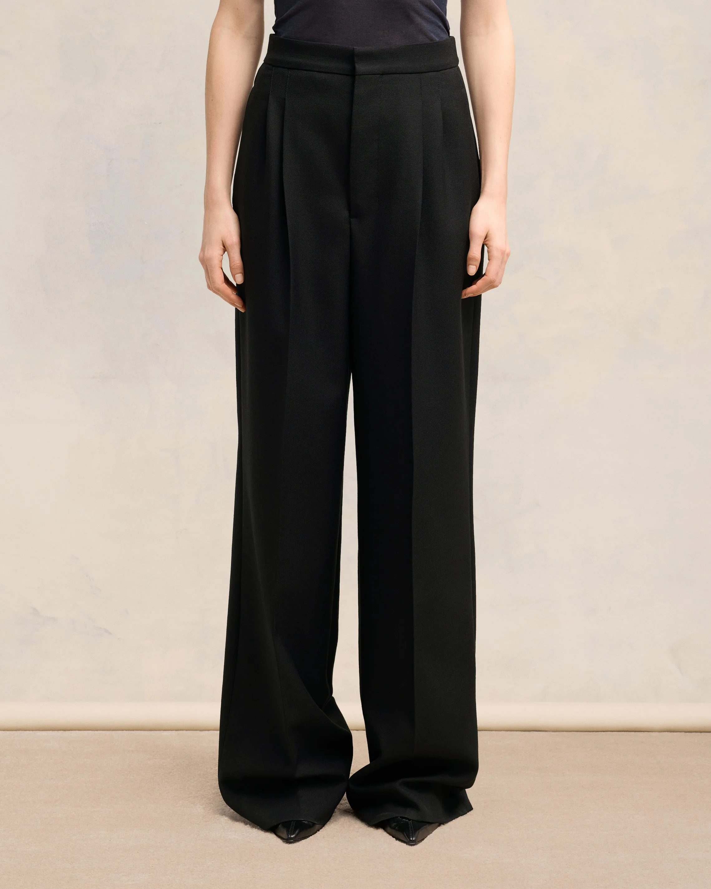 Wide-Leg Wool Pants | Ami Paris US - leoleo123123