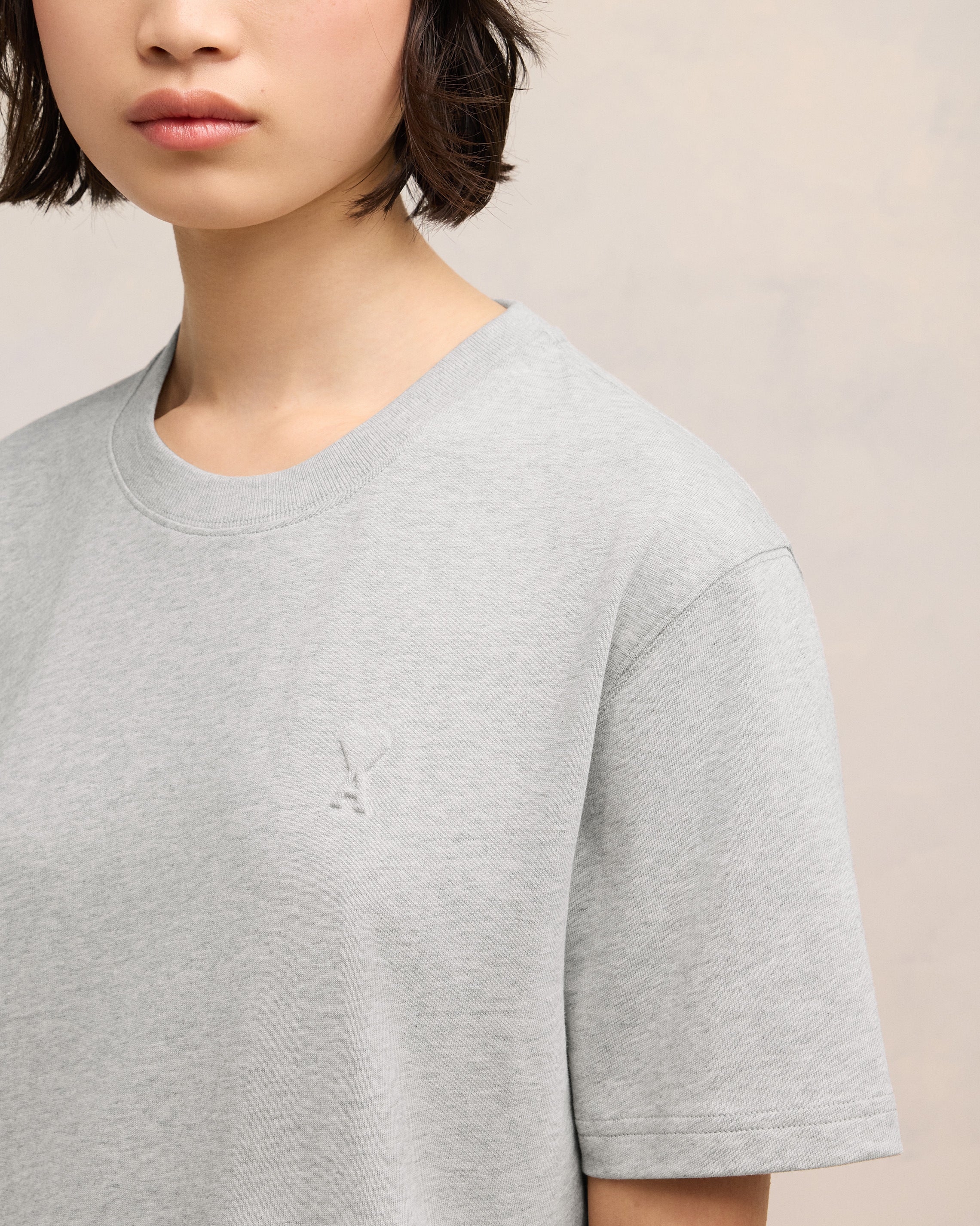 Heather Ash Grey Ami De Coeur T-Shirt - leoleo123123