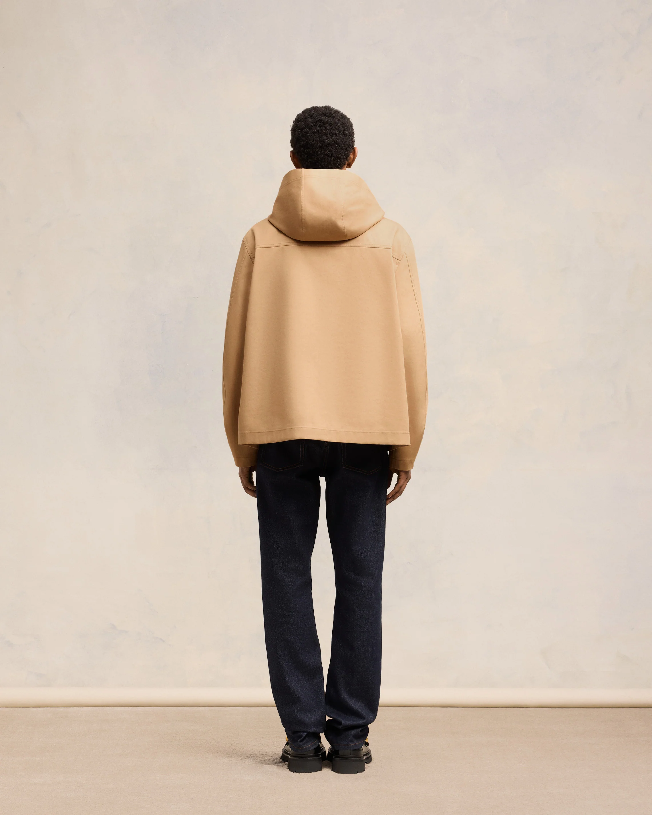 Sand/ Light Beige Hooded Vareuse - leoleo123123