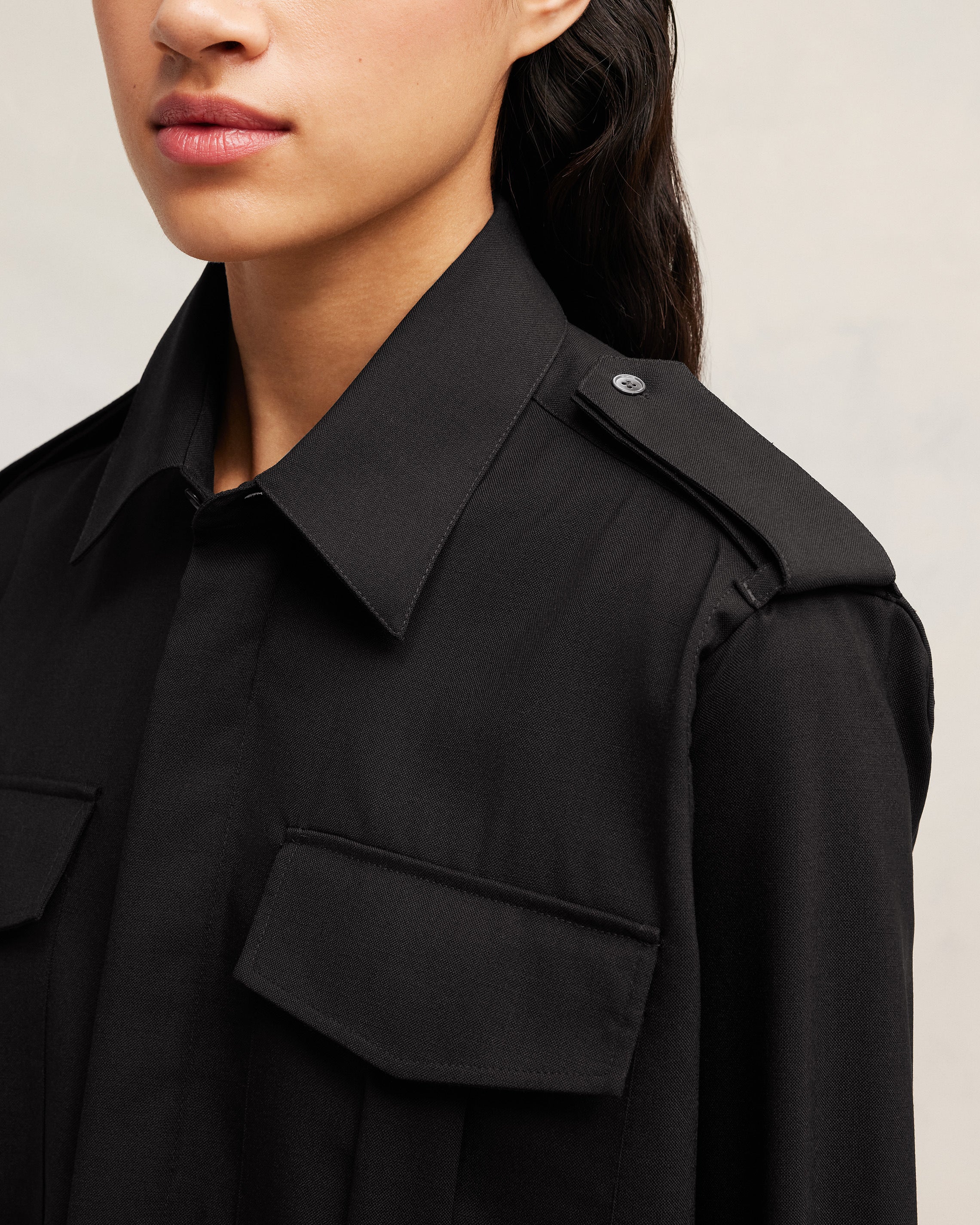 Black Military Shirt - leoleo123123