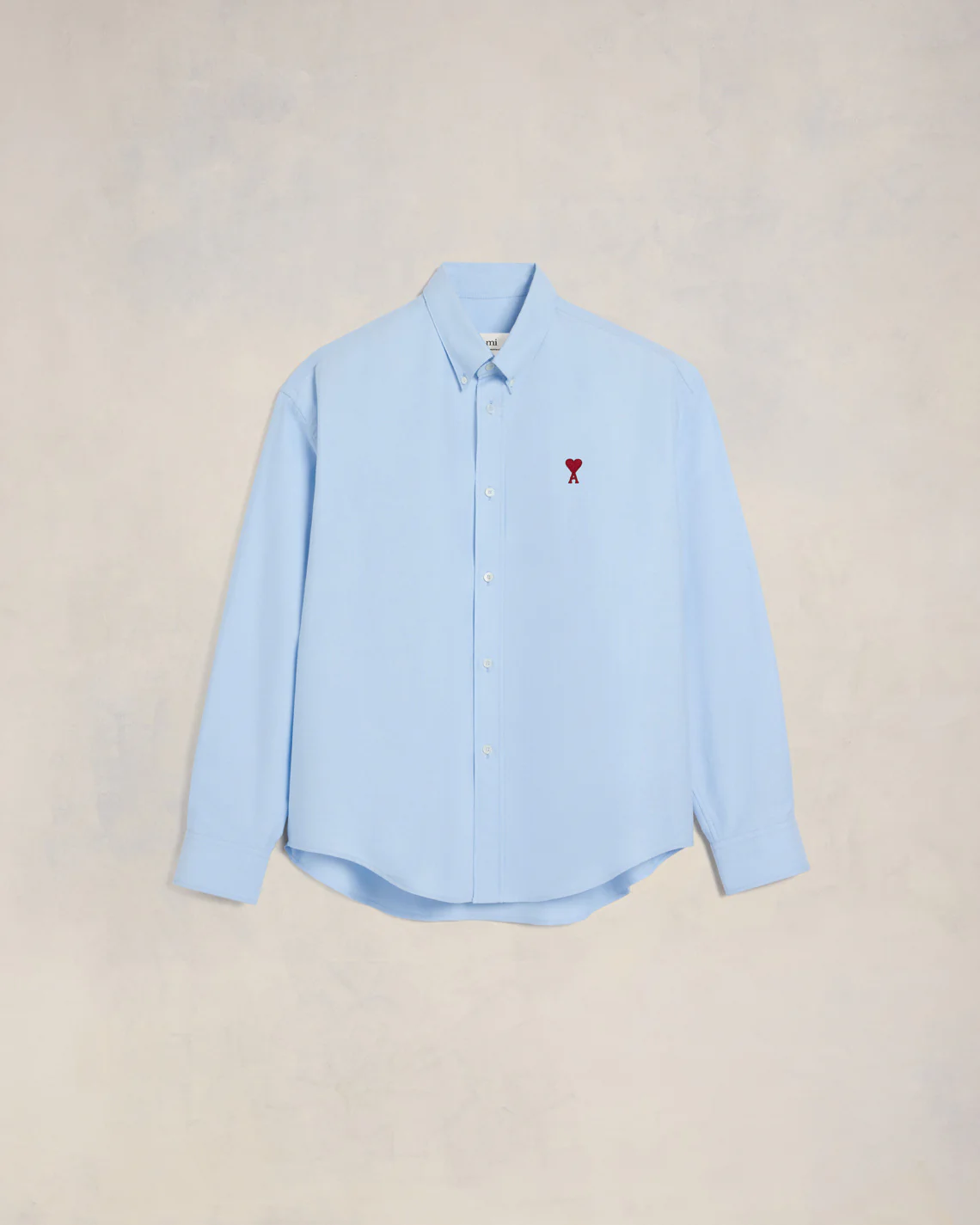 Chemise Coupe Boxy Ami De Coeur Bleu Ciel - leoleo123123