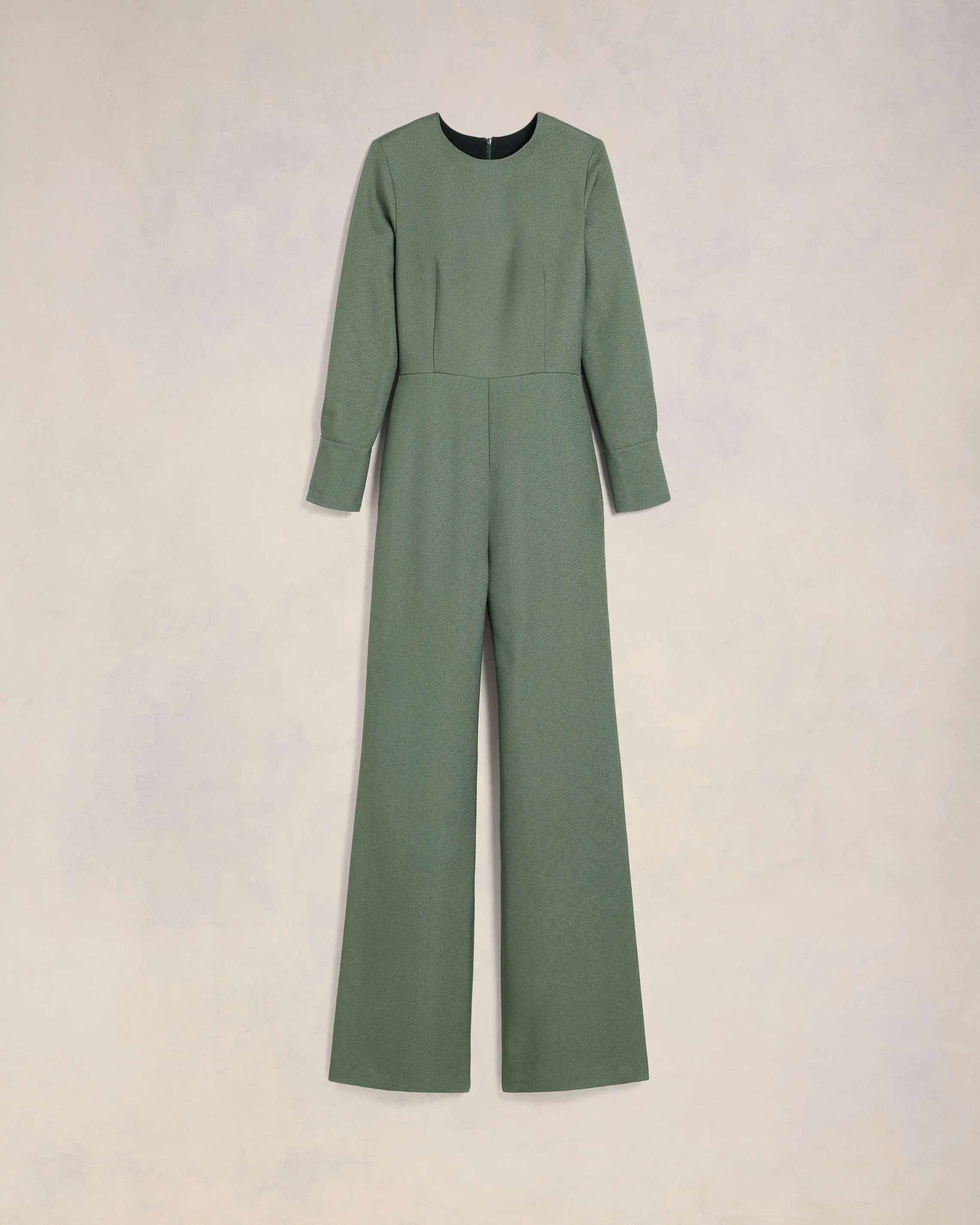 Antique Clay Zipped Jumpsuit - leoleo123123