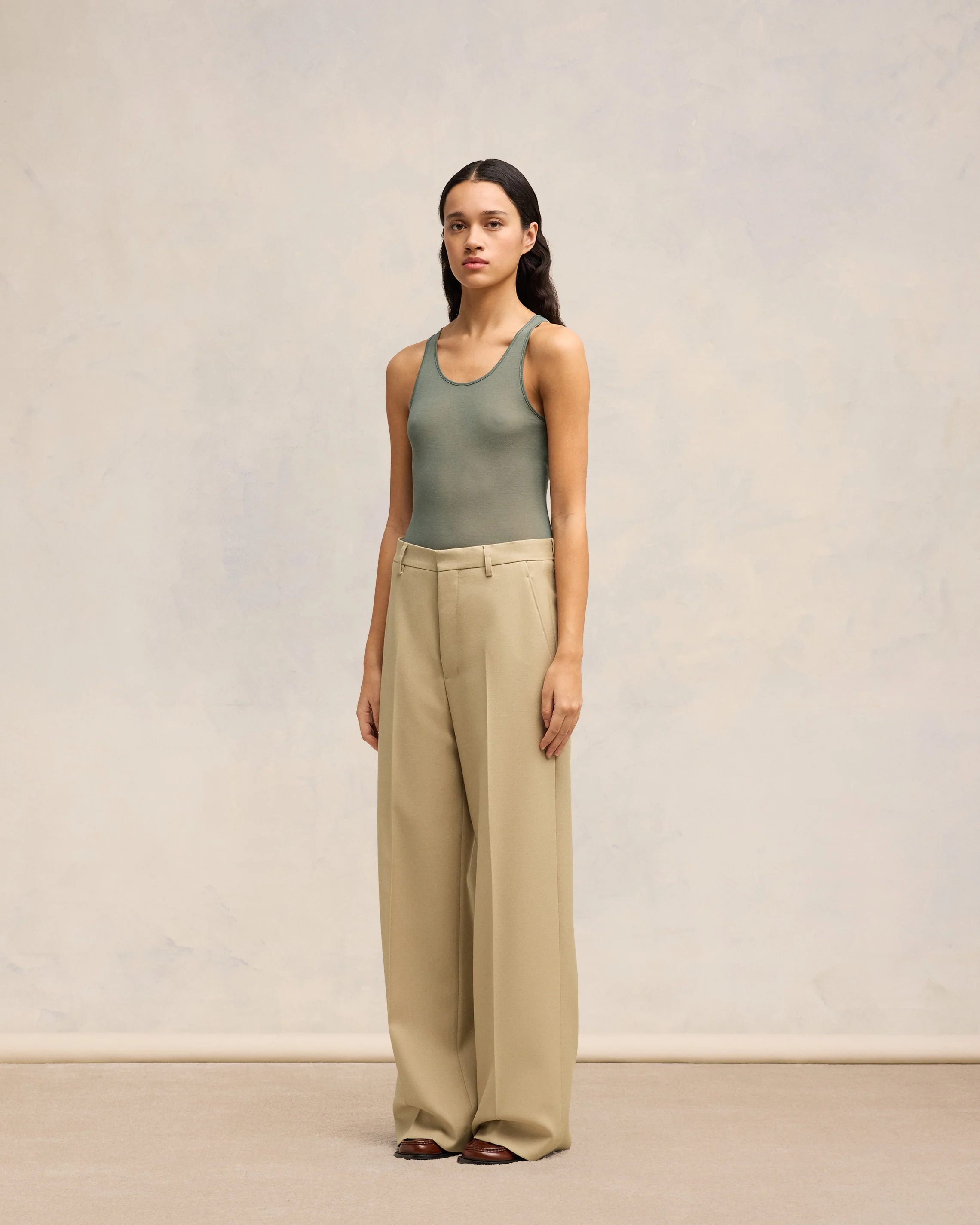 Sand Large Fit Trousers - leoleo123123