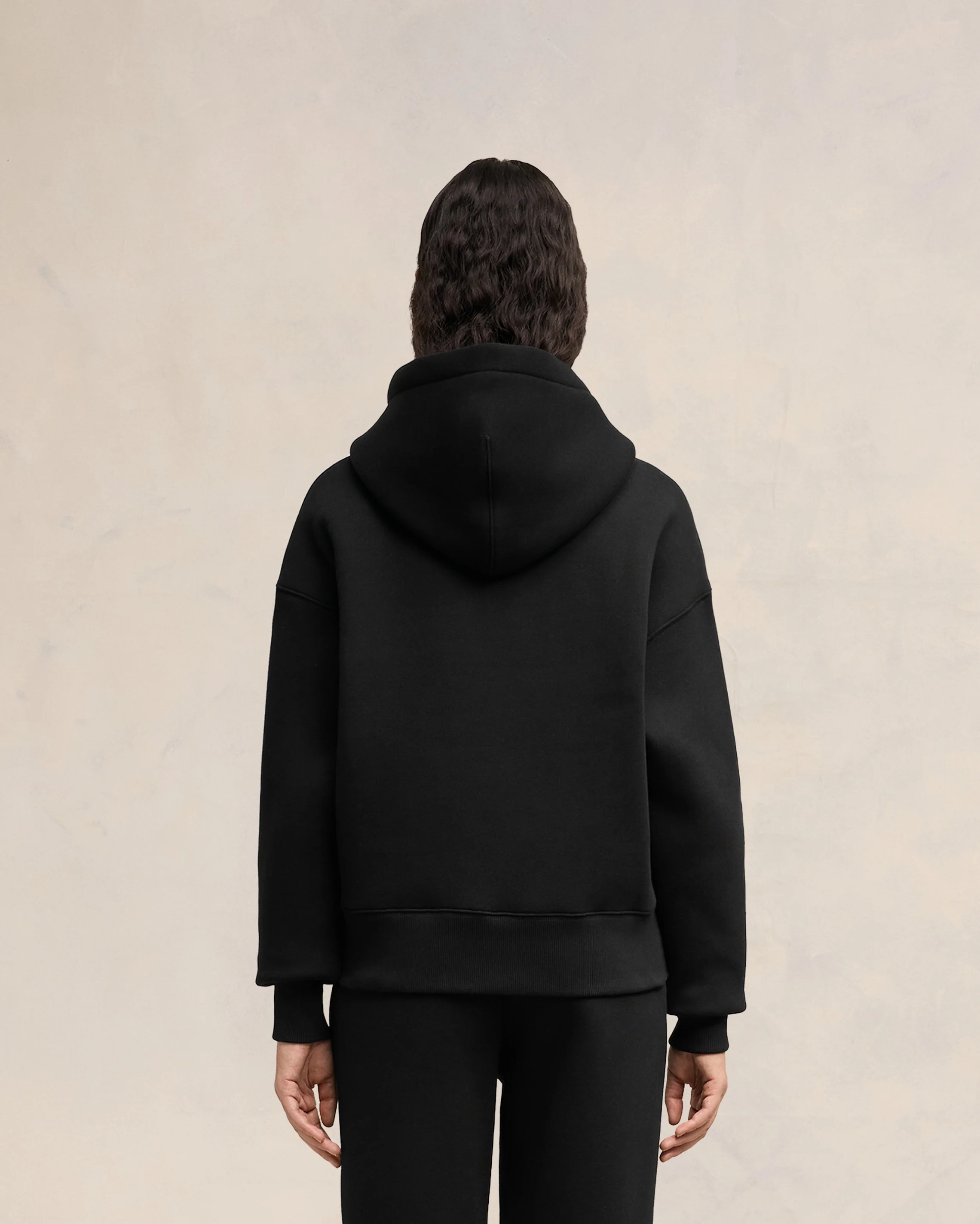 Black Zipped Ami De Coeur Hoodie - leoleo123123