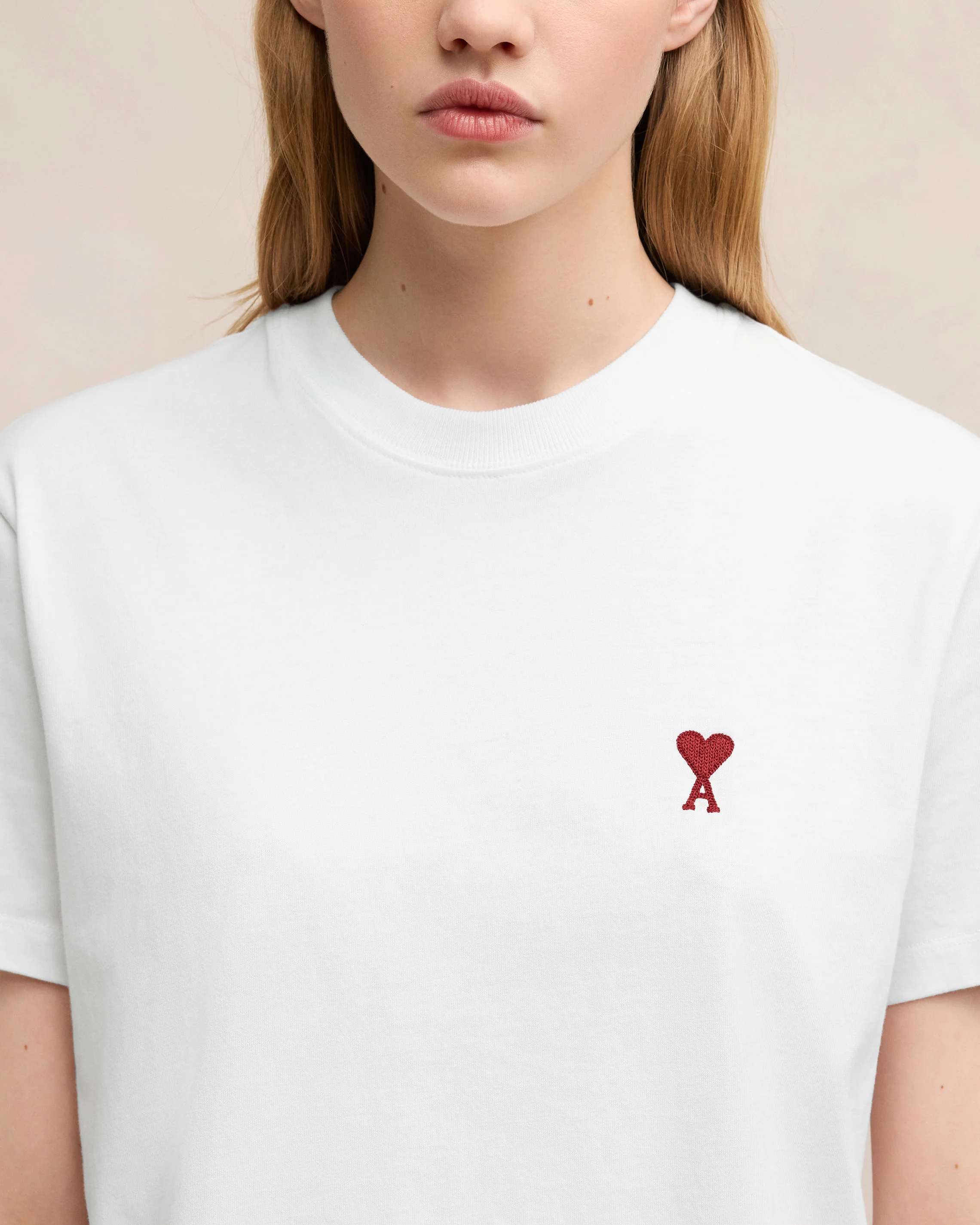 White Red Ami De Coeur T-Shirt - leoleo123123