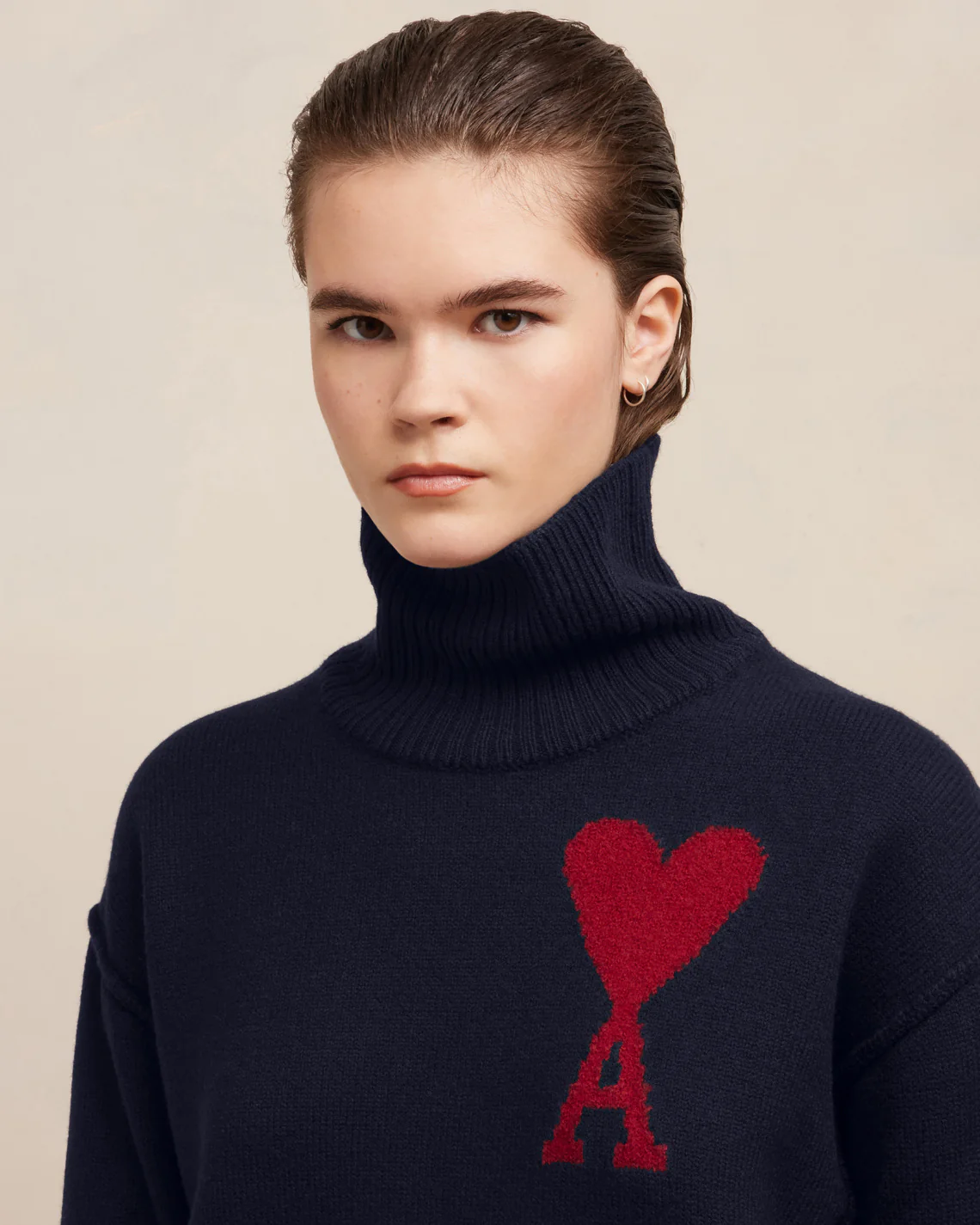 Pull Ami De Coeur Rouge Bleu Nuit/Rouge - leoleo123123