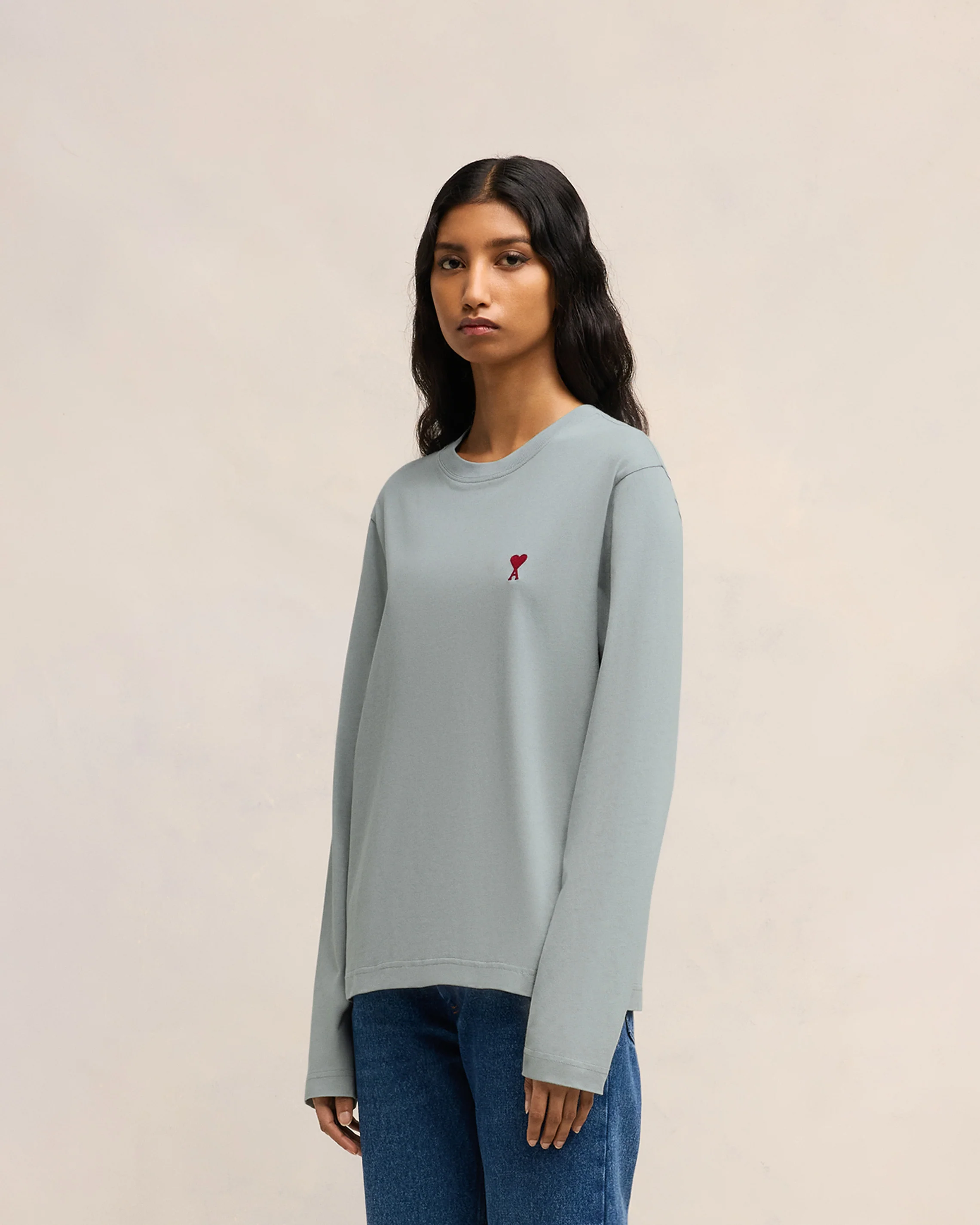 Clay Blue Red Ami De Coeur Longlseeves T-Shirt - leoleo123123