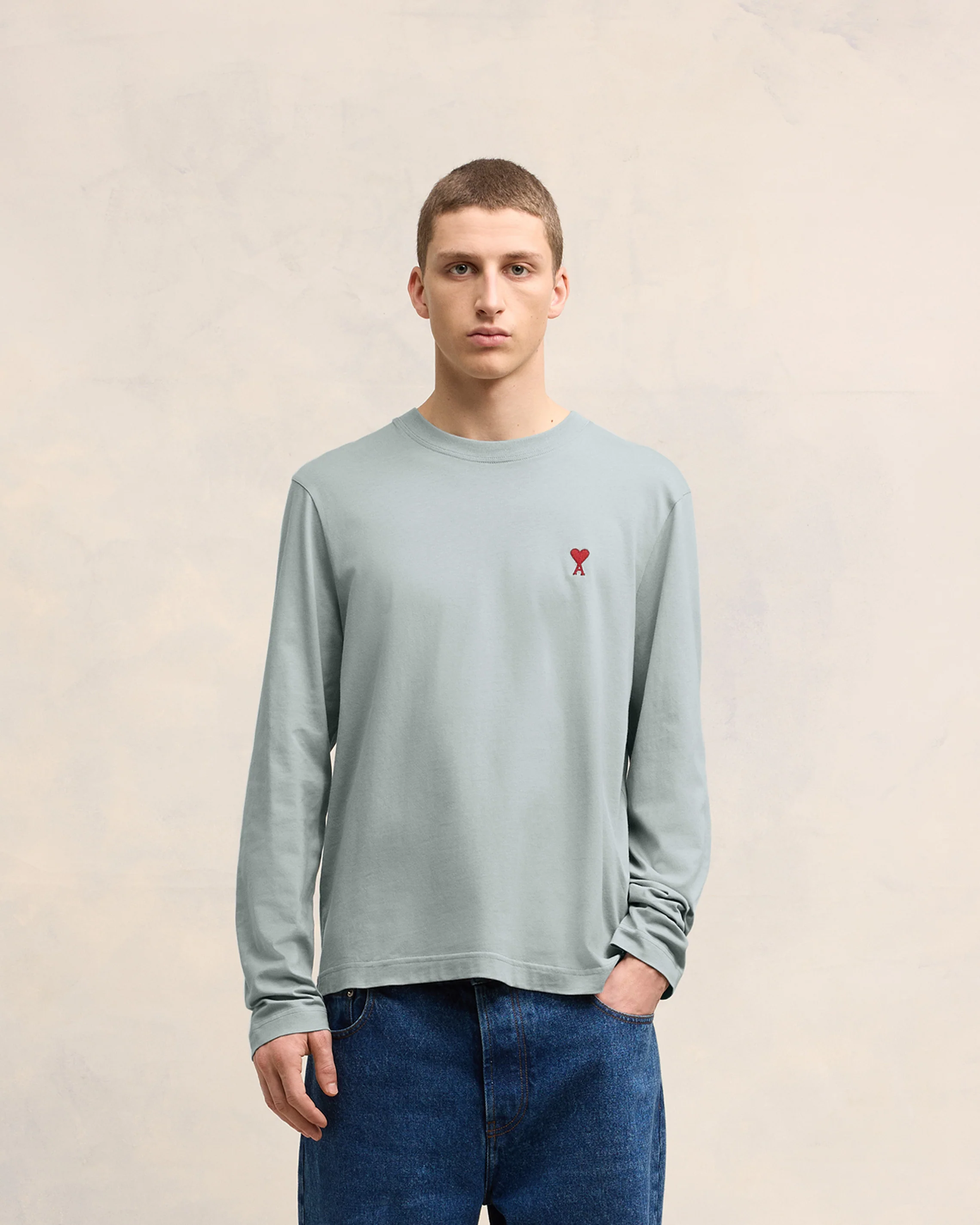 Clay Blue Red Ami De Coeur Longlseeves T-Shirt - leoleo123123