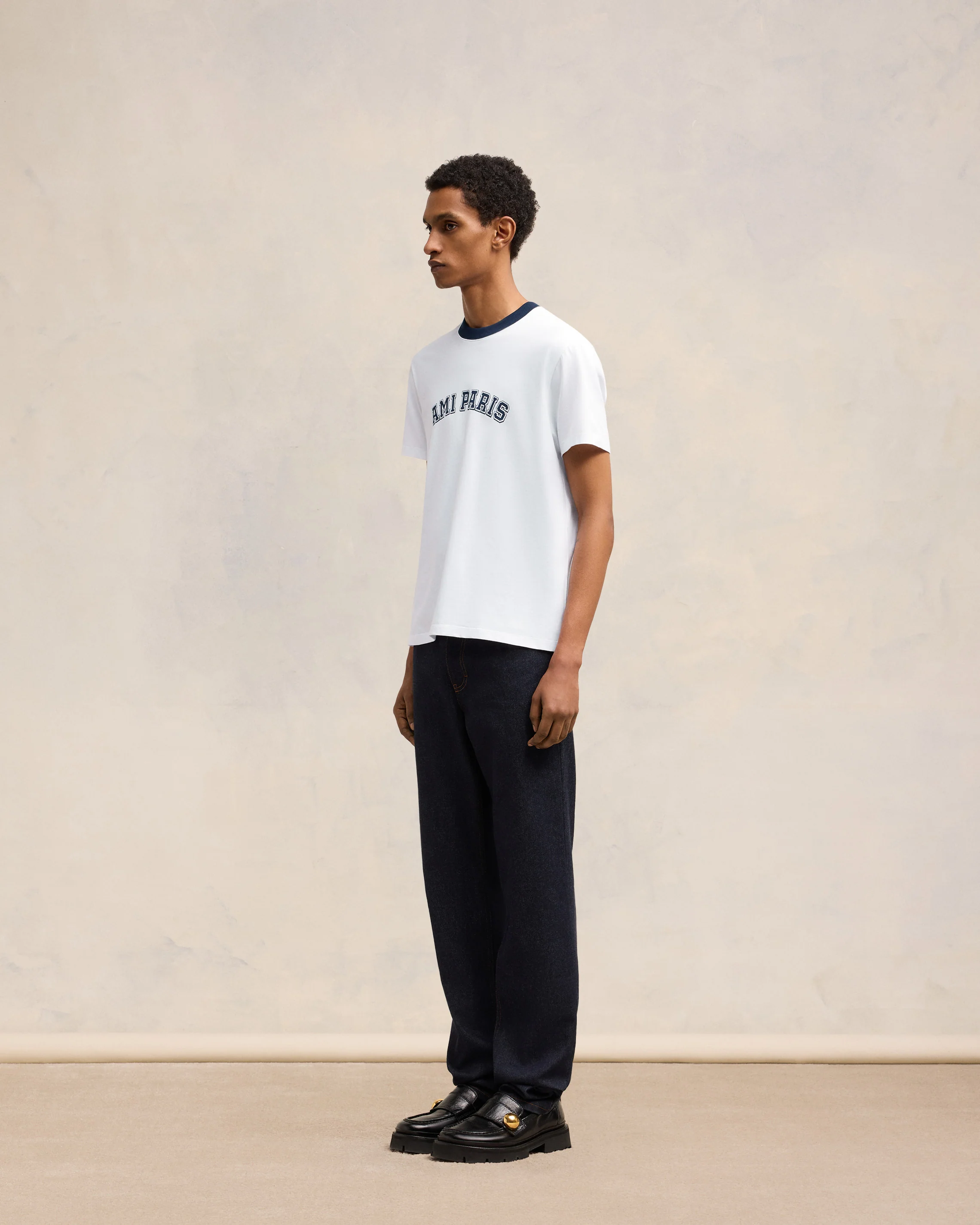 Printed white t-shirt | Ami Paris US - leoleo123123