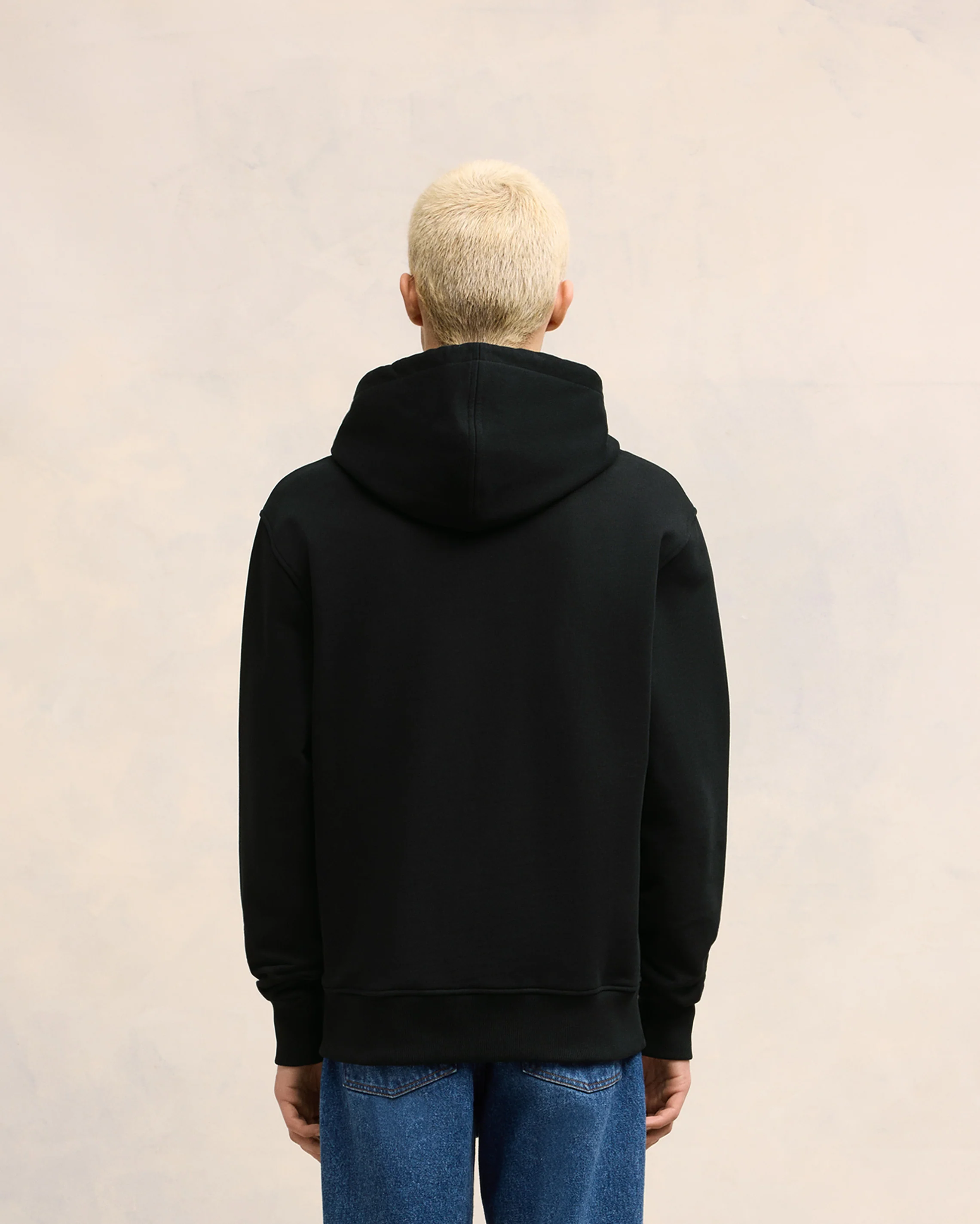 Black Red Ami De Coeur Zipped Hoodie - leoleo123123