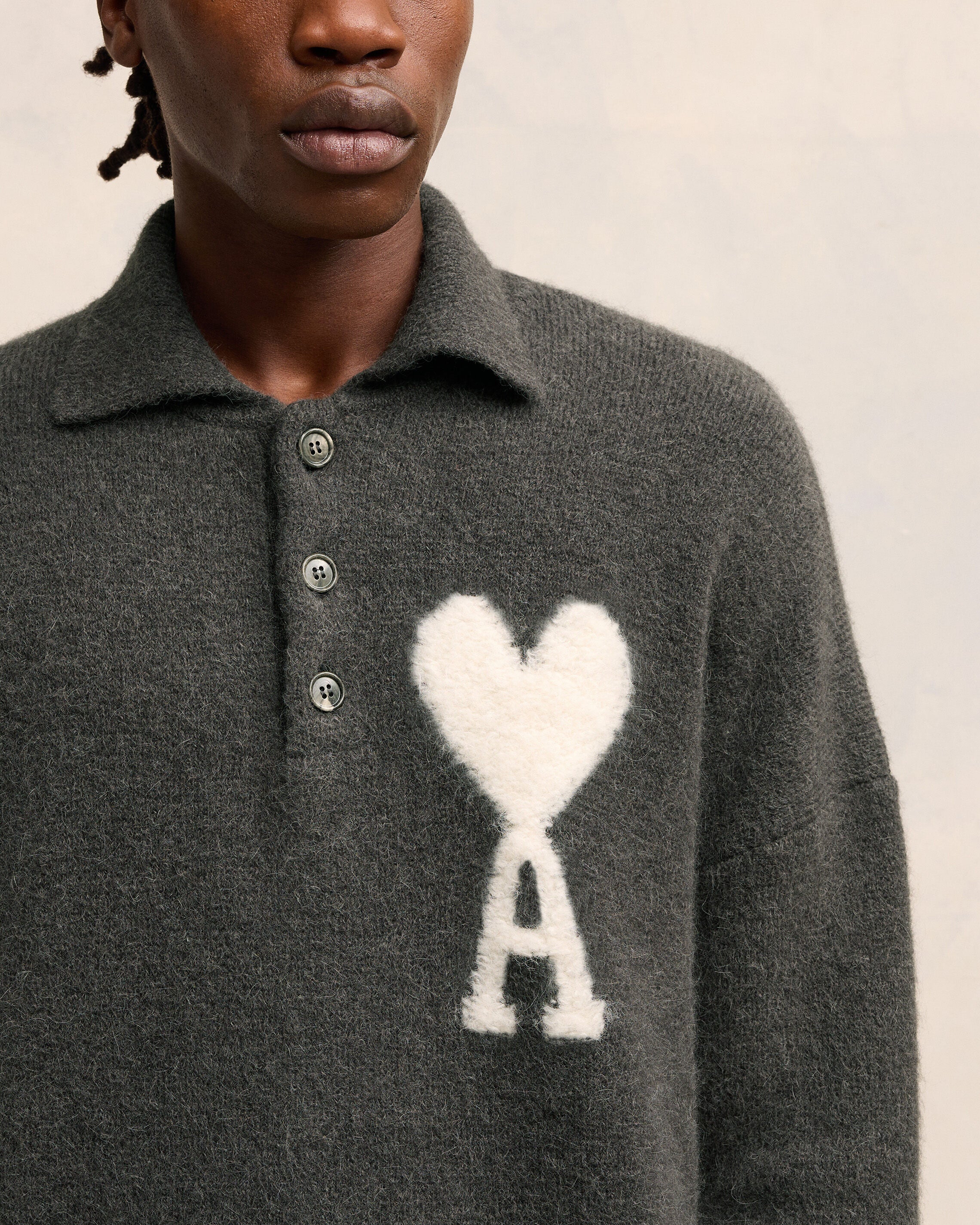 Long Sleeve Polo Shirt | Ami de Coeur | Ami Paris US - leoleo123123