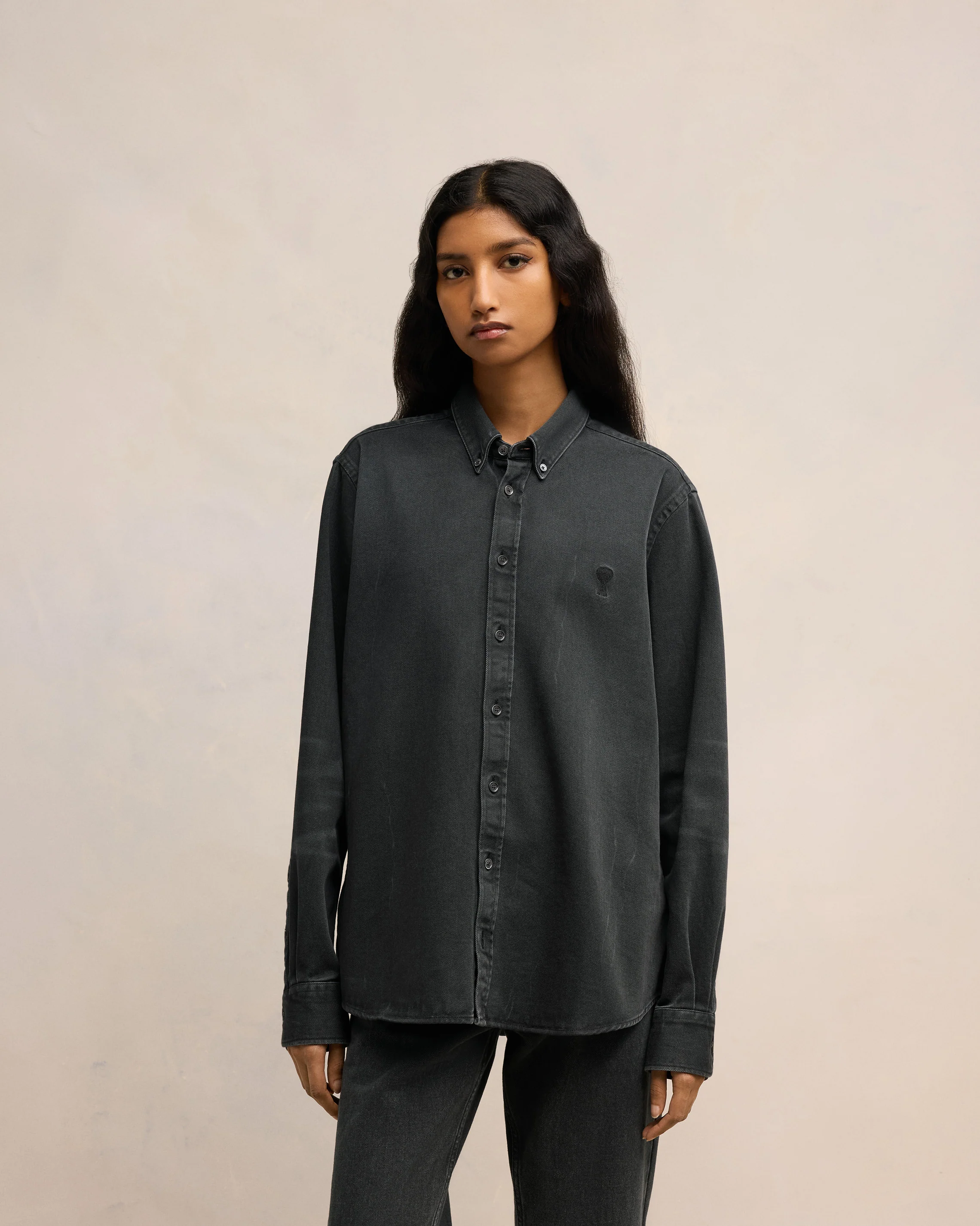 Cotton Twill Shirt | Ami De Coeur | Ami Paris US - leoleo123123