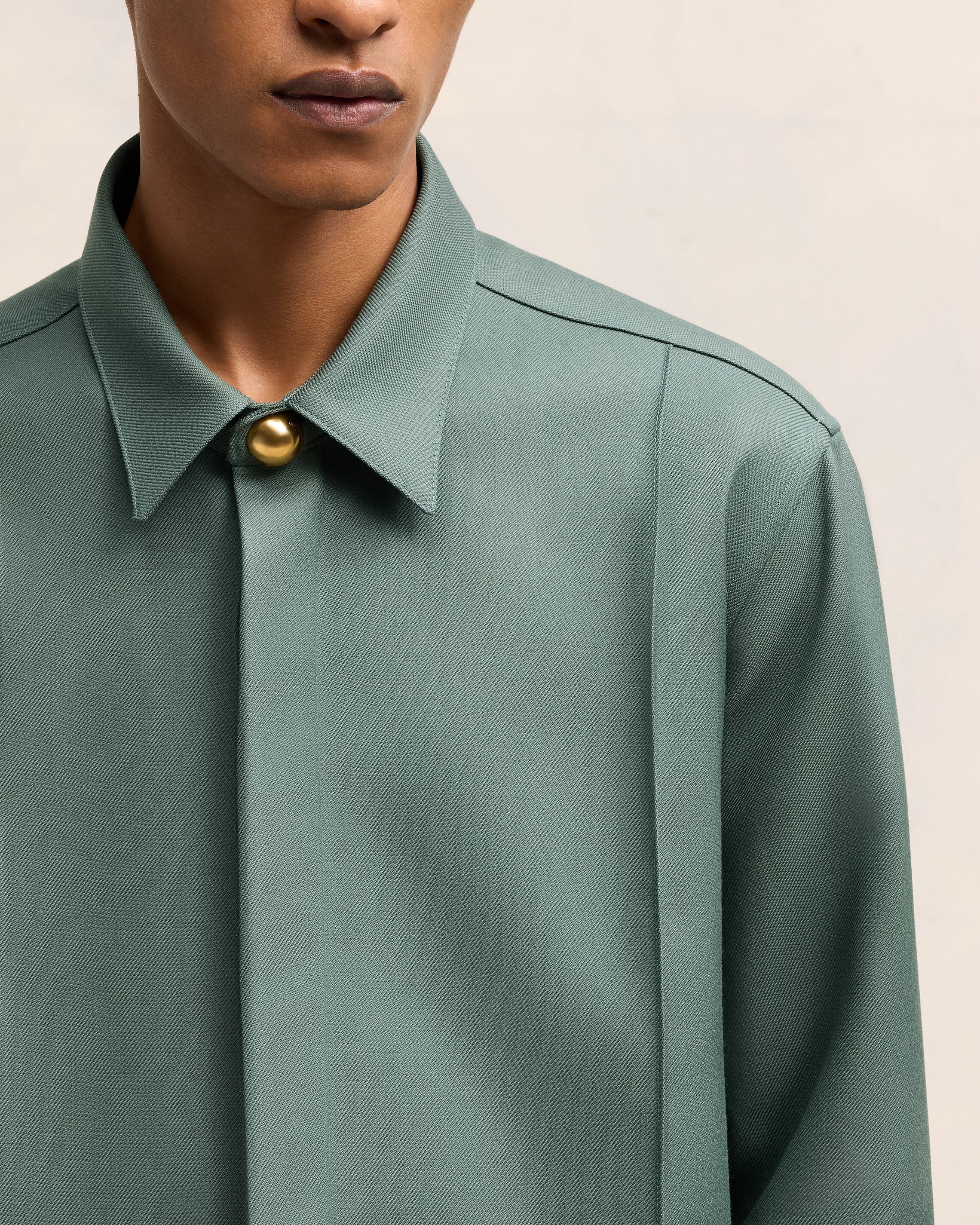 Antique Clay Pintuck Shirt - leoleo123123