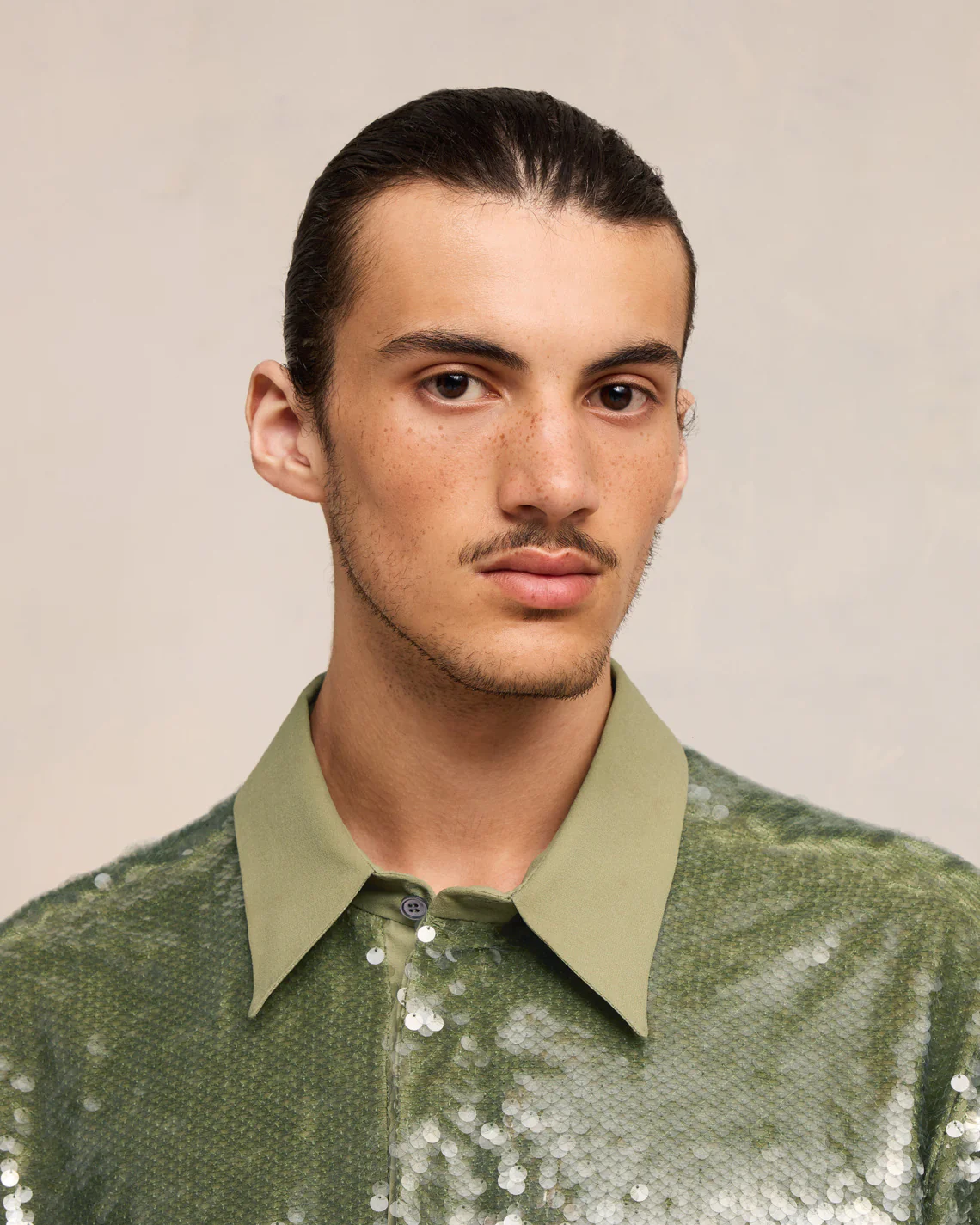 Olive Embroidered Shirt - leoleo123123