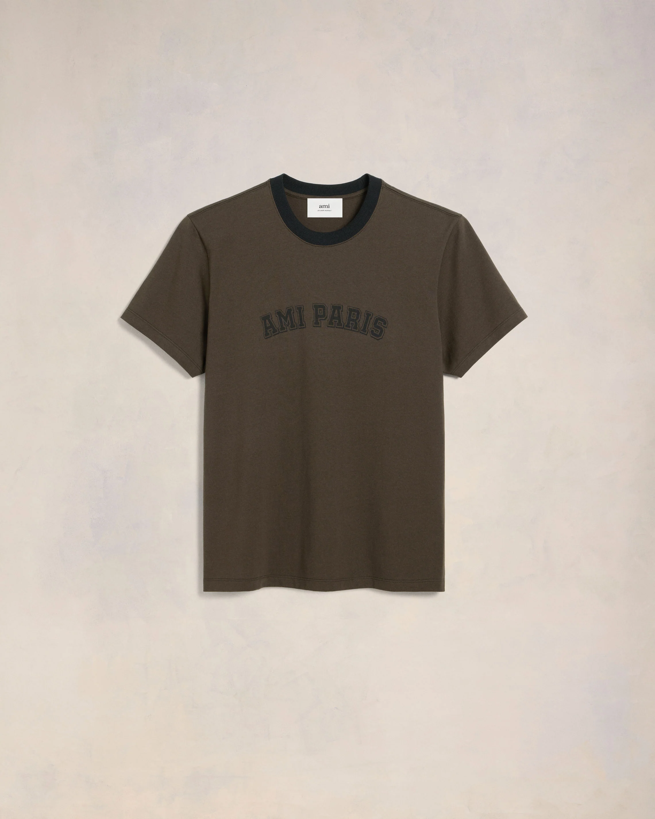 Dark Coffee Ami Paris T-Shirt - leoleo123123
