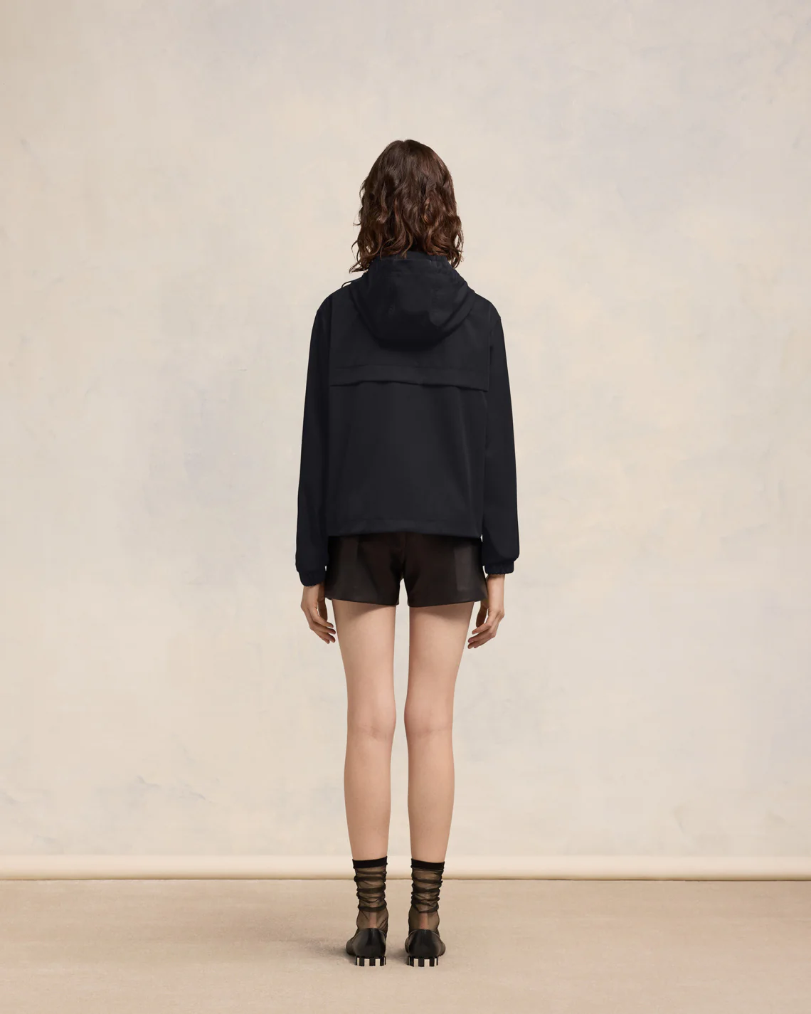 Black Hooded Ami Alexandre Mattiussi Windbreaker - leoleo123123