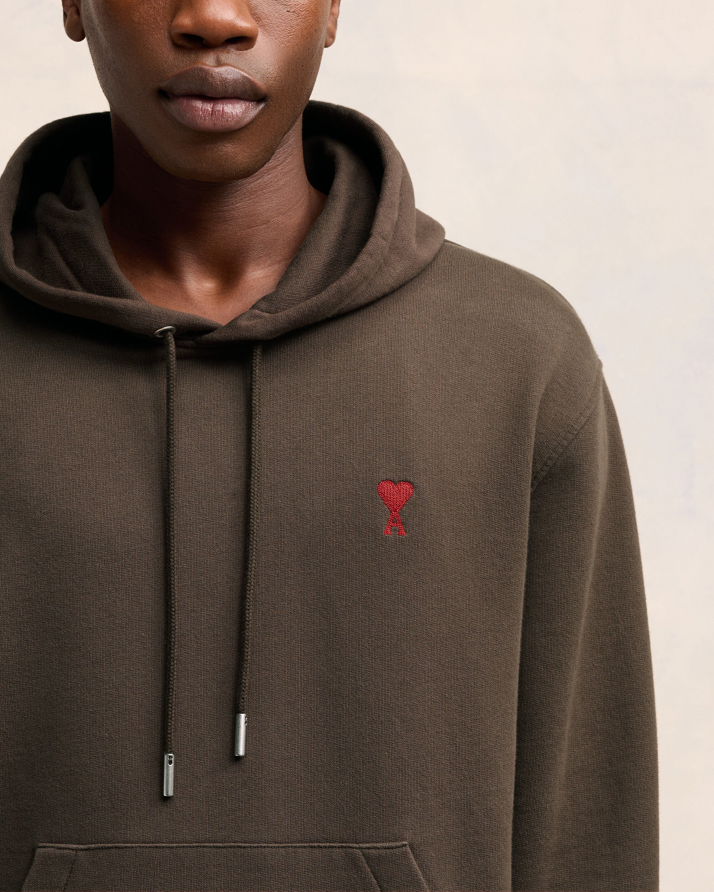 Dark Coffee Red Ami De Coeur Hoodie - leoleo123123