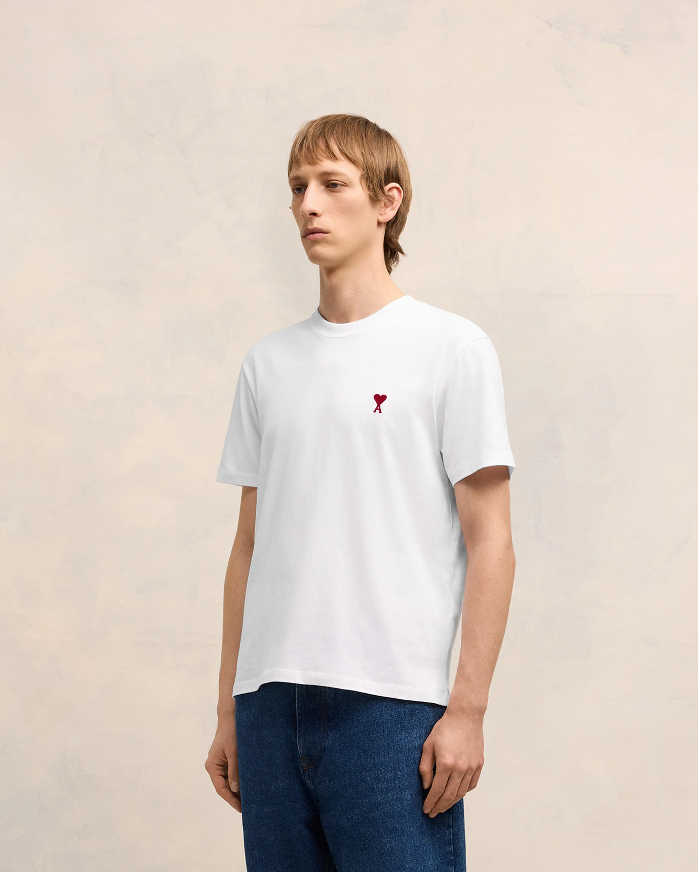White Red Ami De Coeur T-Shirt - leoleo123123