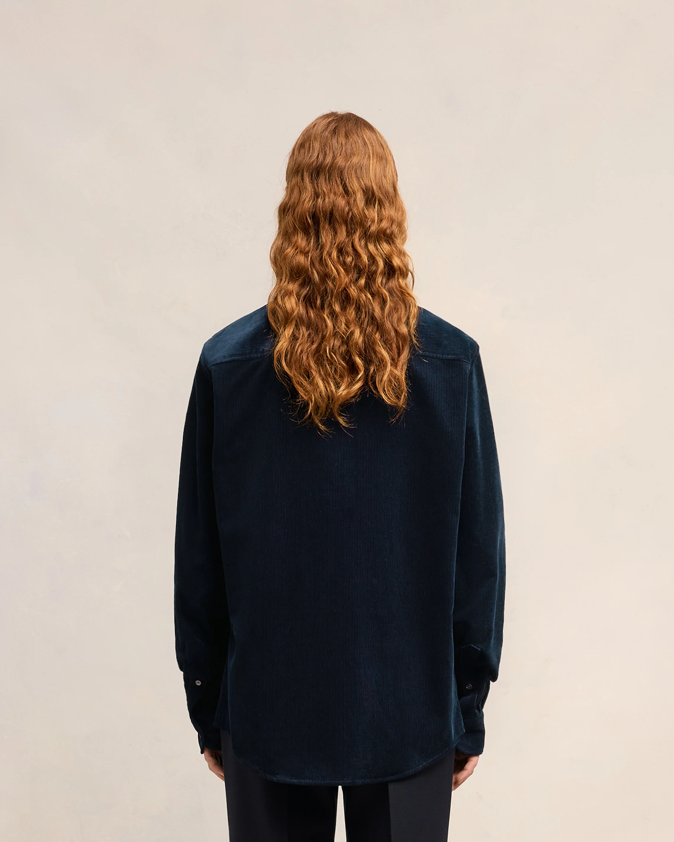 Navy Blue Classic Fit Shirt - leoleo123123