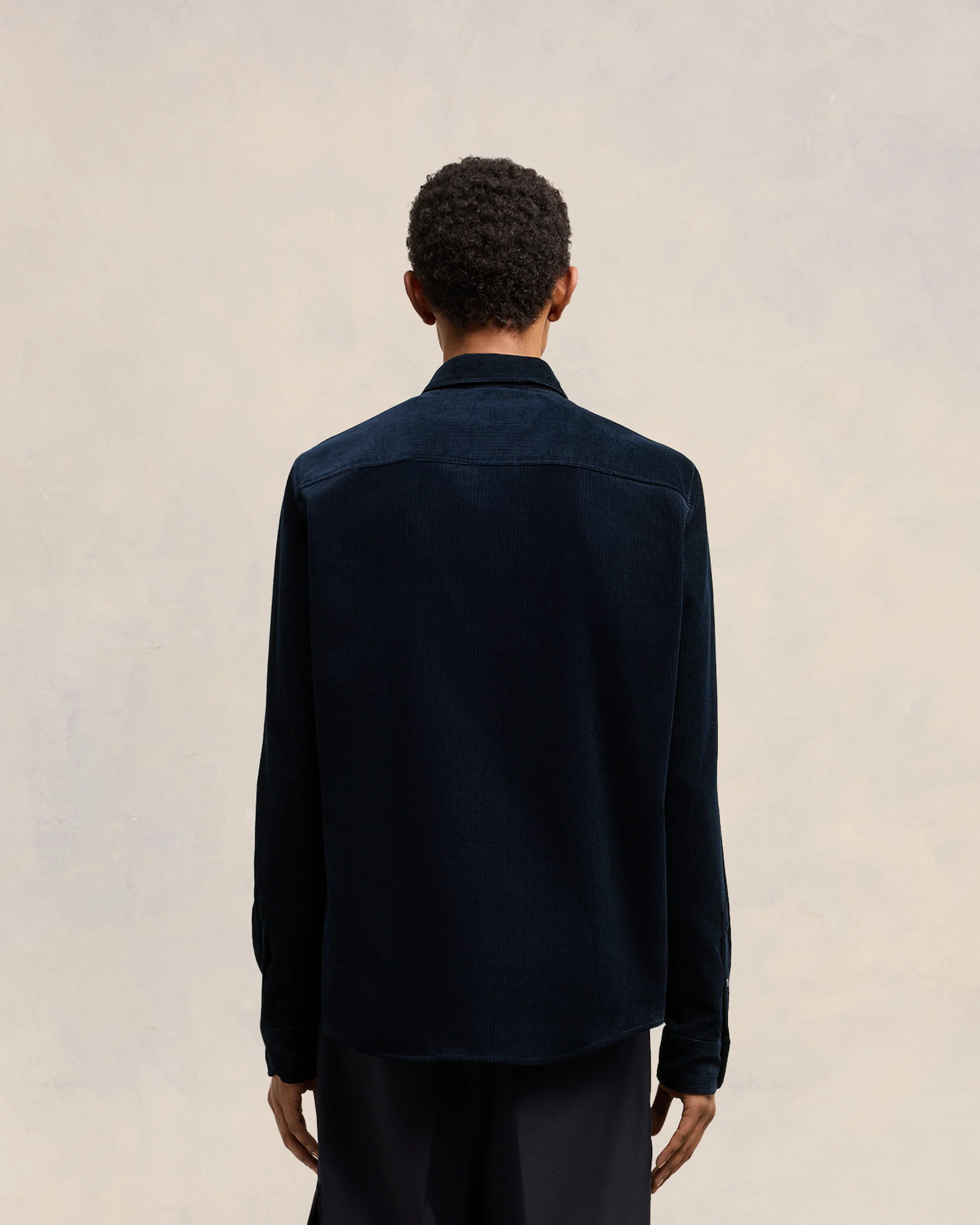 Navy Blue Classic Fit Shirt - leoleo123123