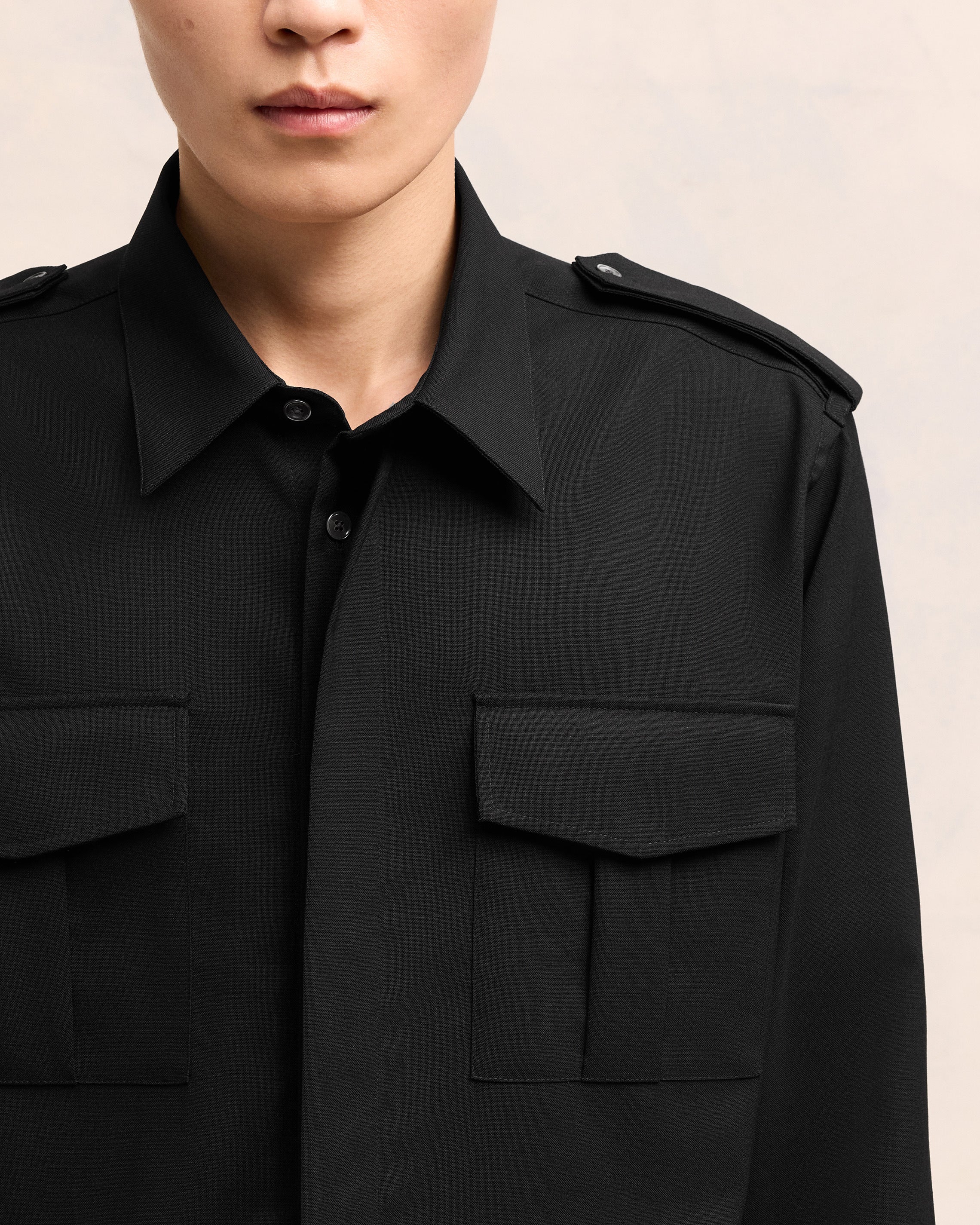 Black Military Shirt - leoleo123123