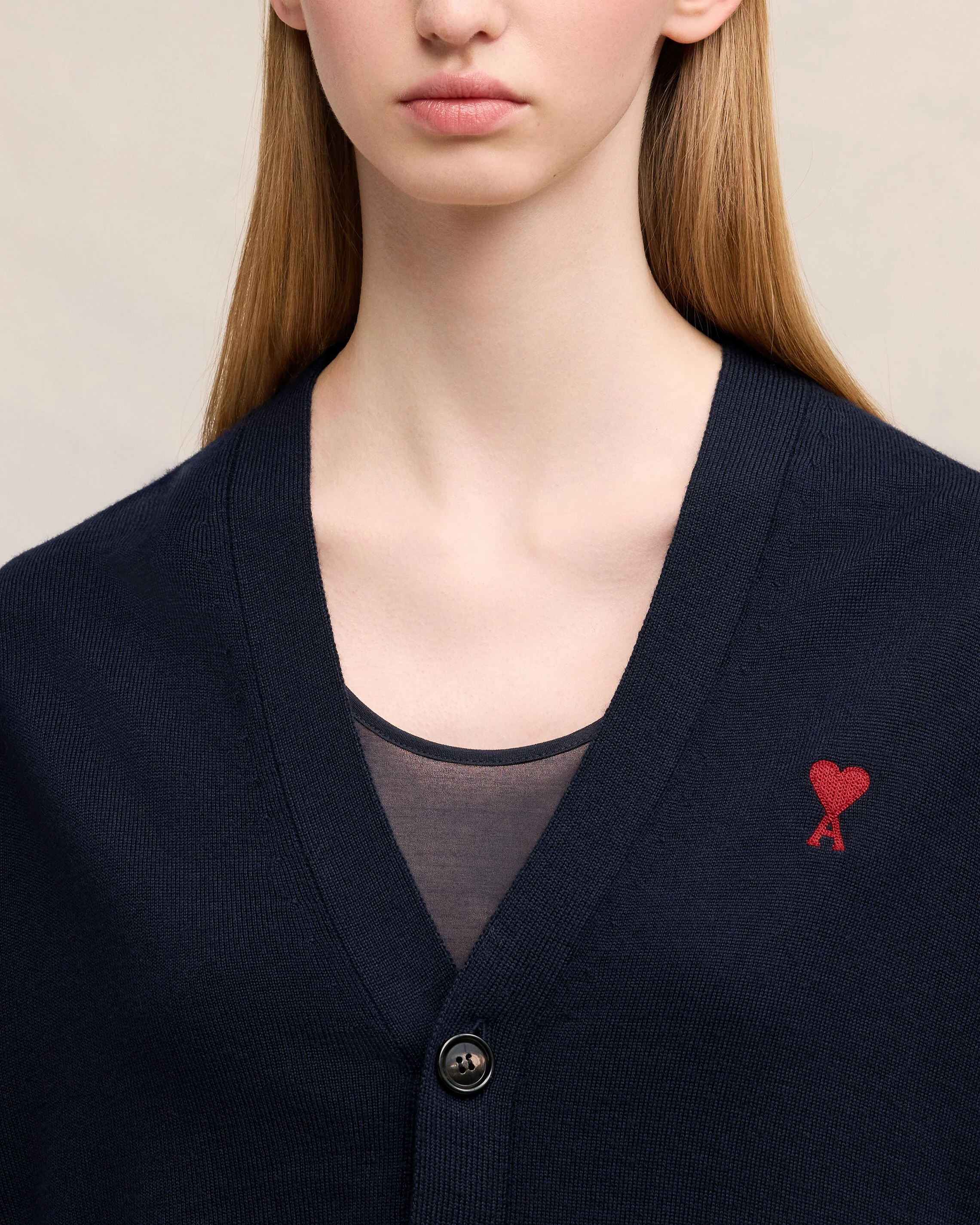 Night Blue Red Ami De Coeur Cardigan - leoleo123123