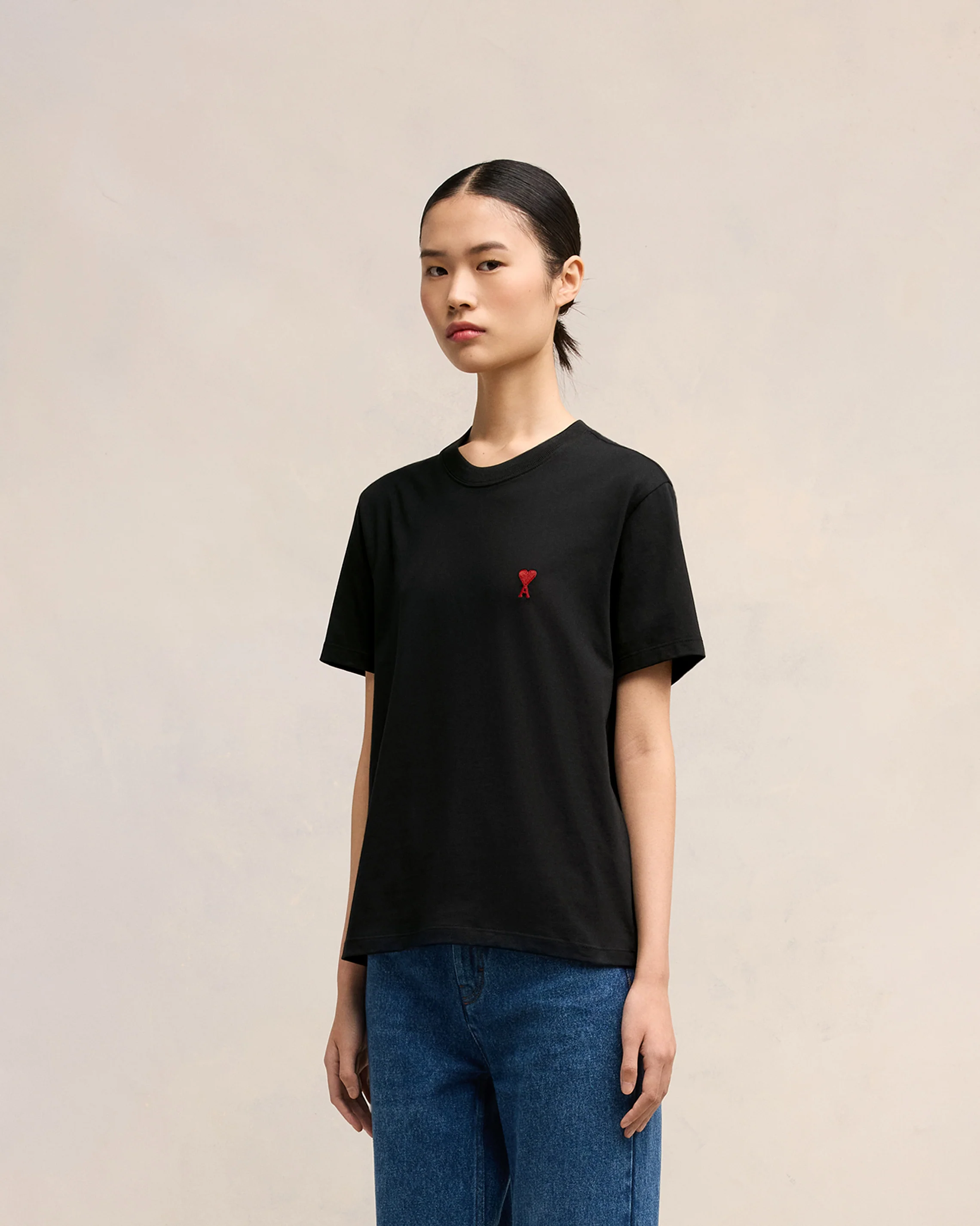 Black Red Ami De Coeur T-Shirt - leoleo123123