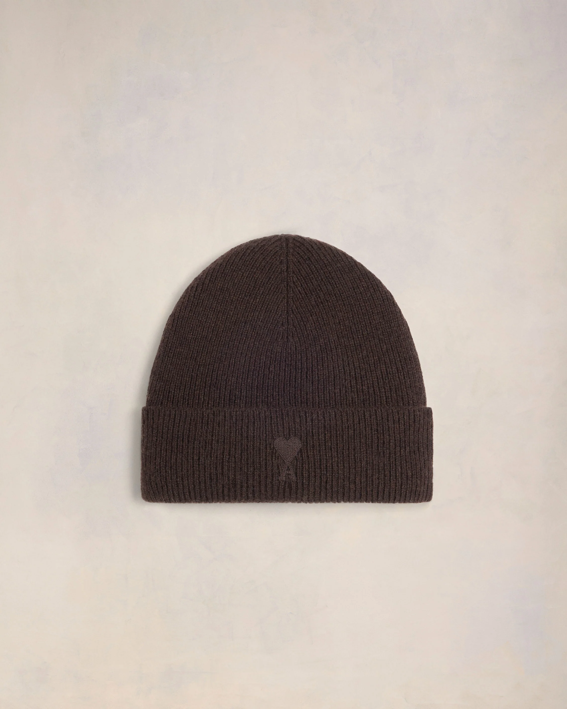 Dark Coffee Cashmere Ami De Coeur Beanie - leoleo123123