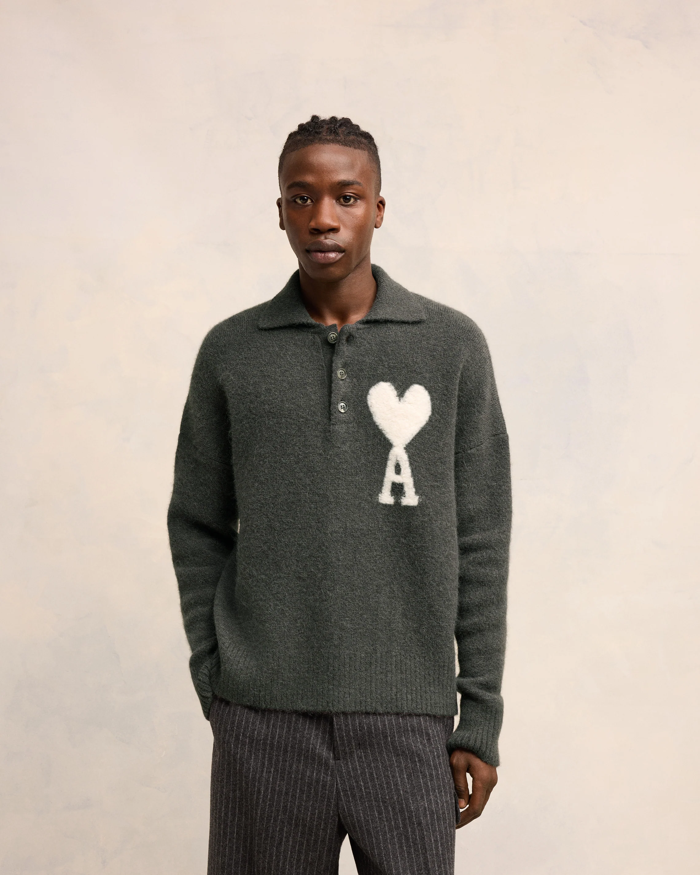 Long Sleeve Polo Shirt | Ami de Coeur | Ami Paris US - leoleo123123