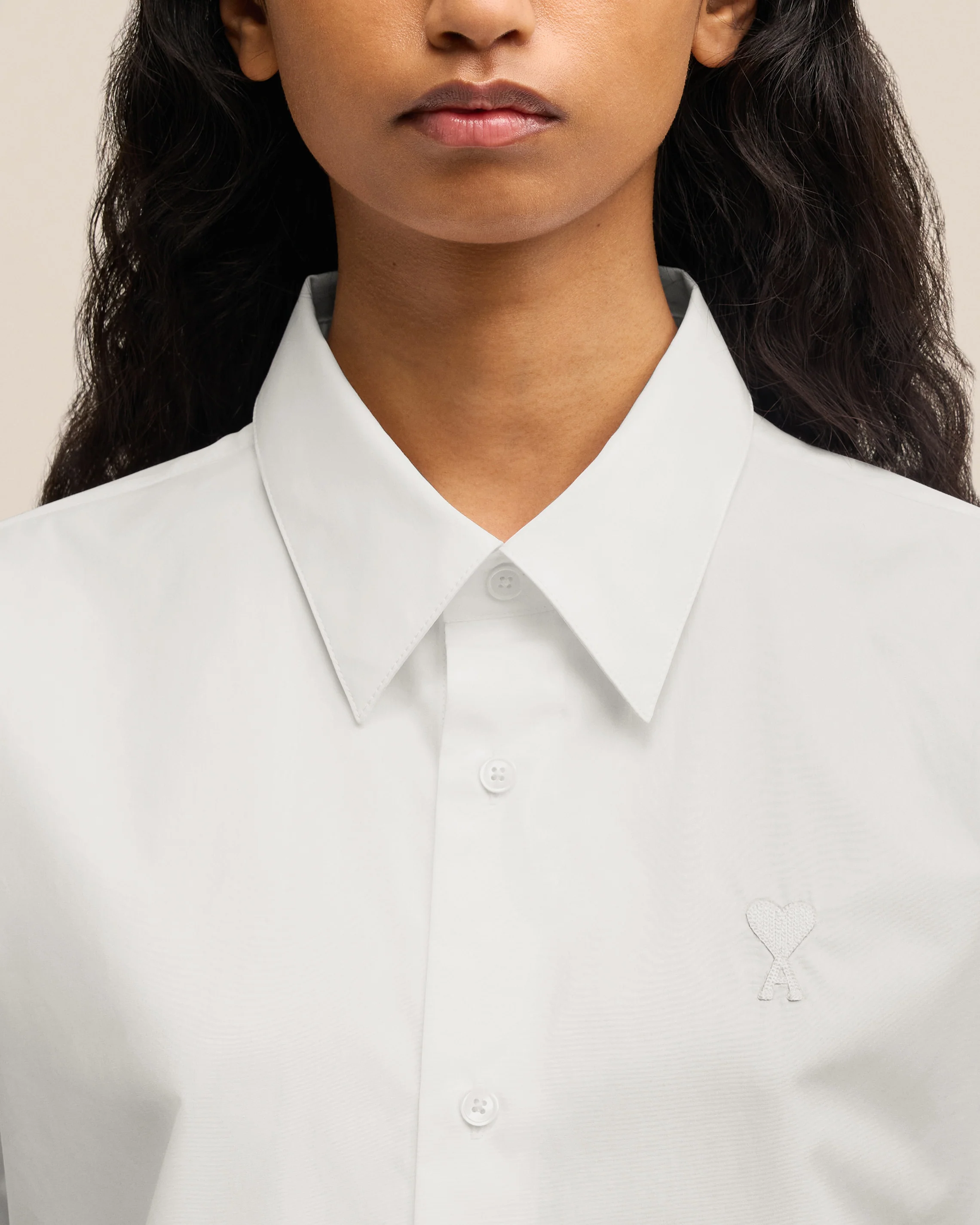 Classic Poplin Cotton Shirt | Ami De Coeur | Ami Paris US - leoleo123123